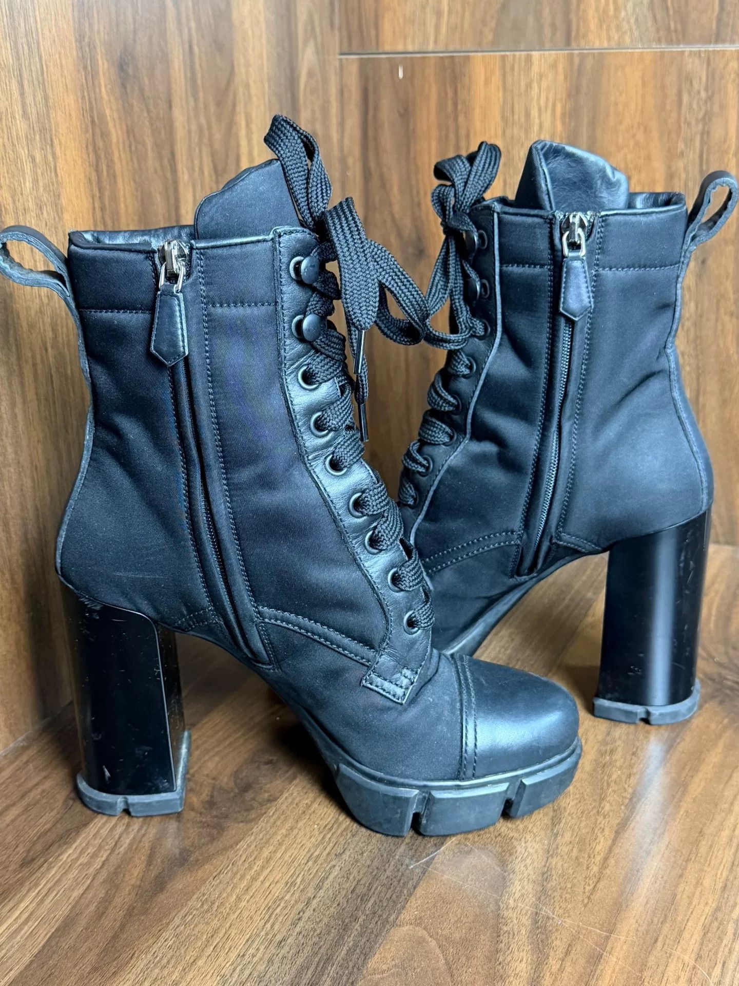 Prada Prada Leather Black Boots us_6 Women Size US 6 / IT 36 - 6 Thumbnail