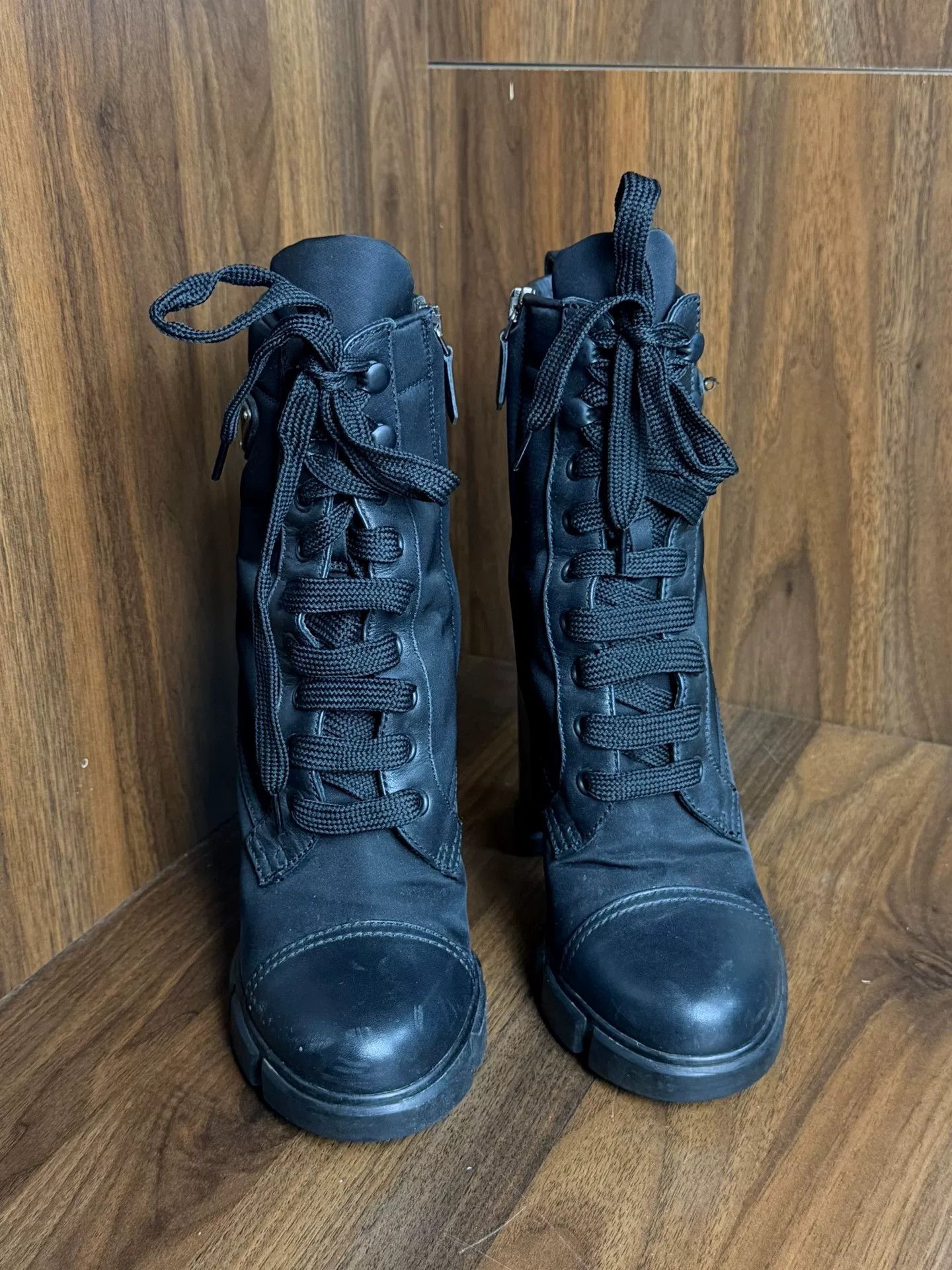 Prada Prada Leather Black Boots us_6 Women Size US 6 / IT 36 - 4 Thumbnail