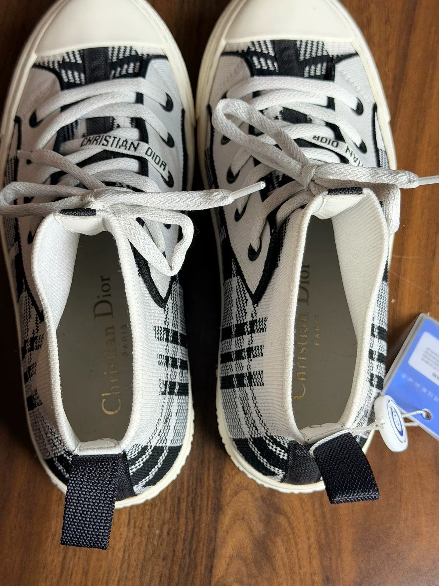 Dior Dior Casual Plaid Lowtop Sneakers it_34-5 Women Size US 4.5 / IT 34.5 - 5 Thumbnail