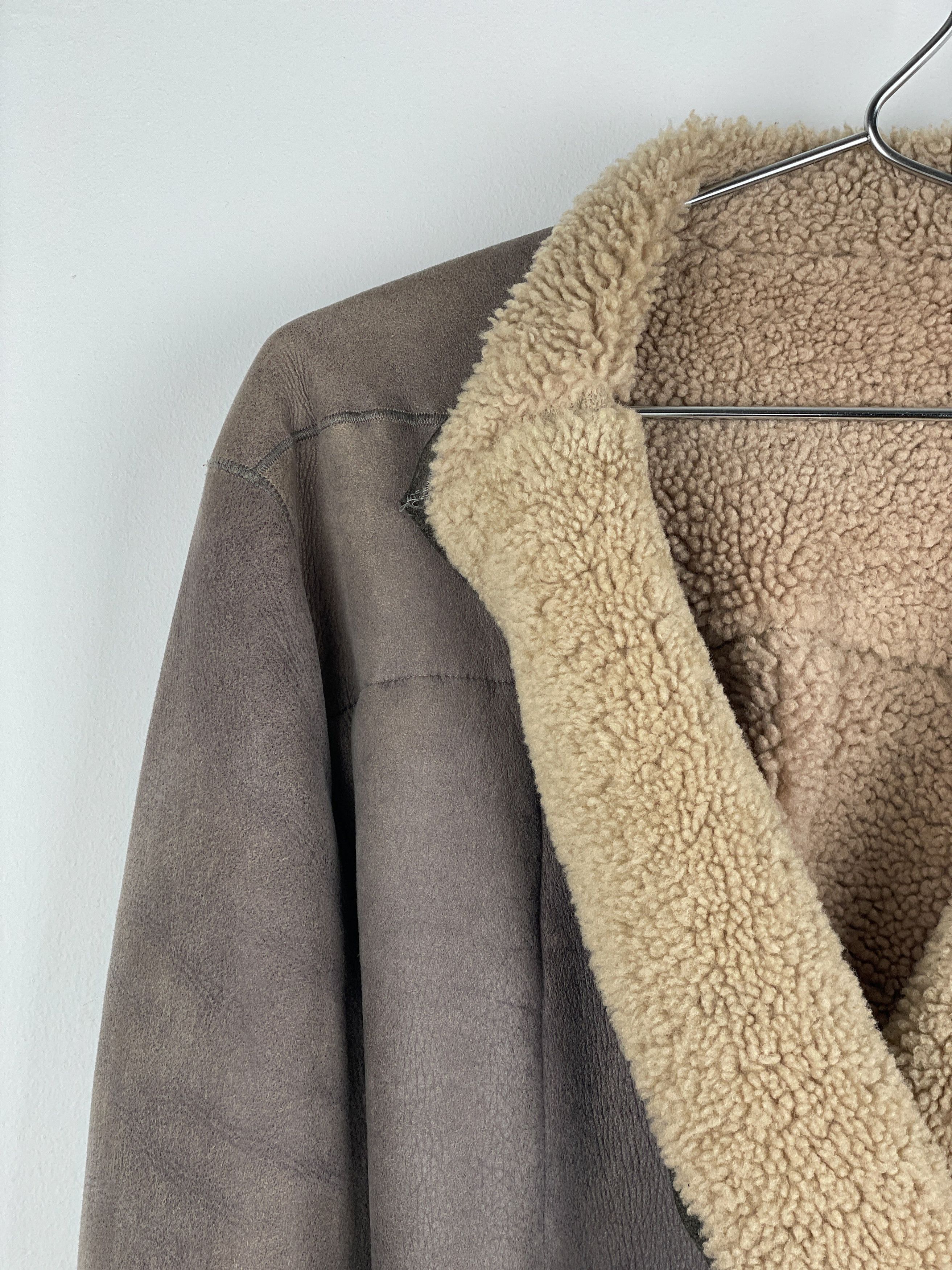 Rick Owens AW10 'Gleam' Belted Shearling Leather Jacket Size US S / EU 44-46 / 1 - 6 Thumbnail