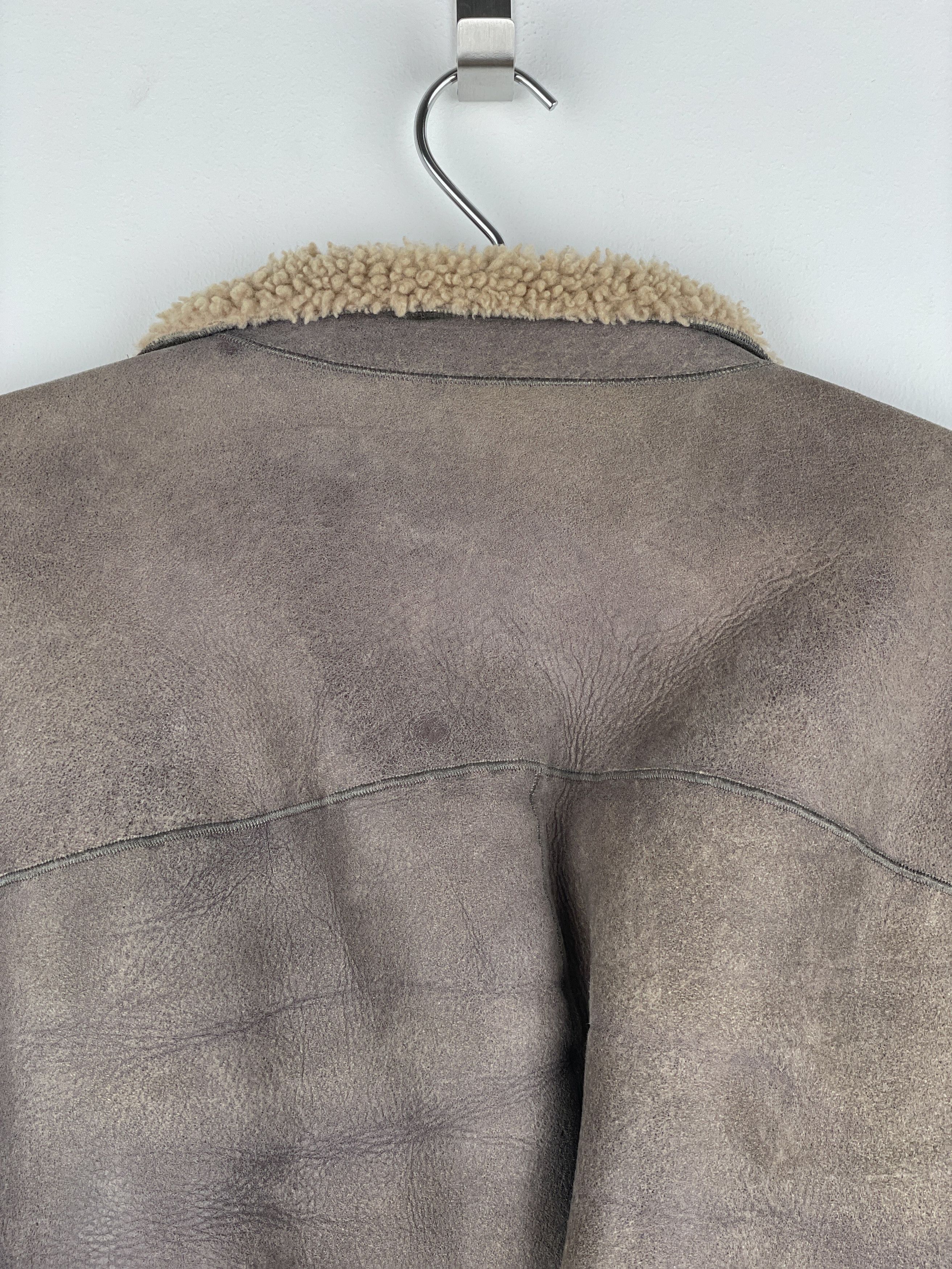Rick Owens AW10 'Gleam' Belted Shearling Leather Jacket Size US S / EU 44-46 / 1 - 11 Thumbnail