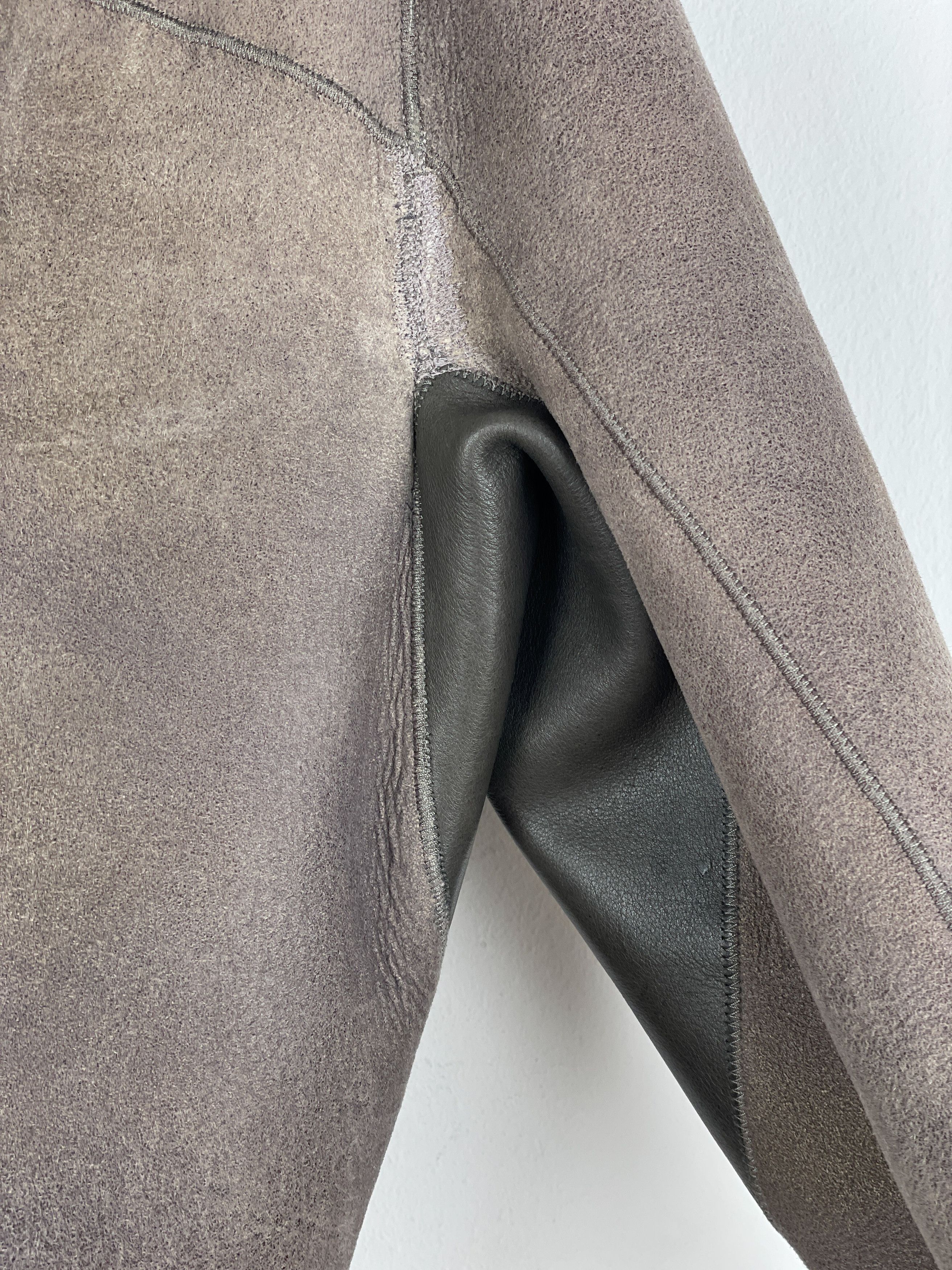 Rick Owens AW10 'Gleam' Belted Shearling Leather Jacket Size US S / EU 44-46 / 1 - 17 Thumbnail