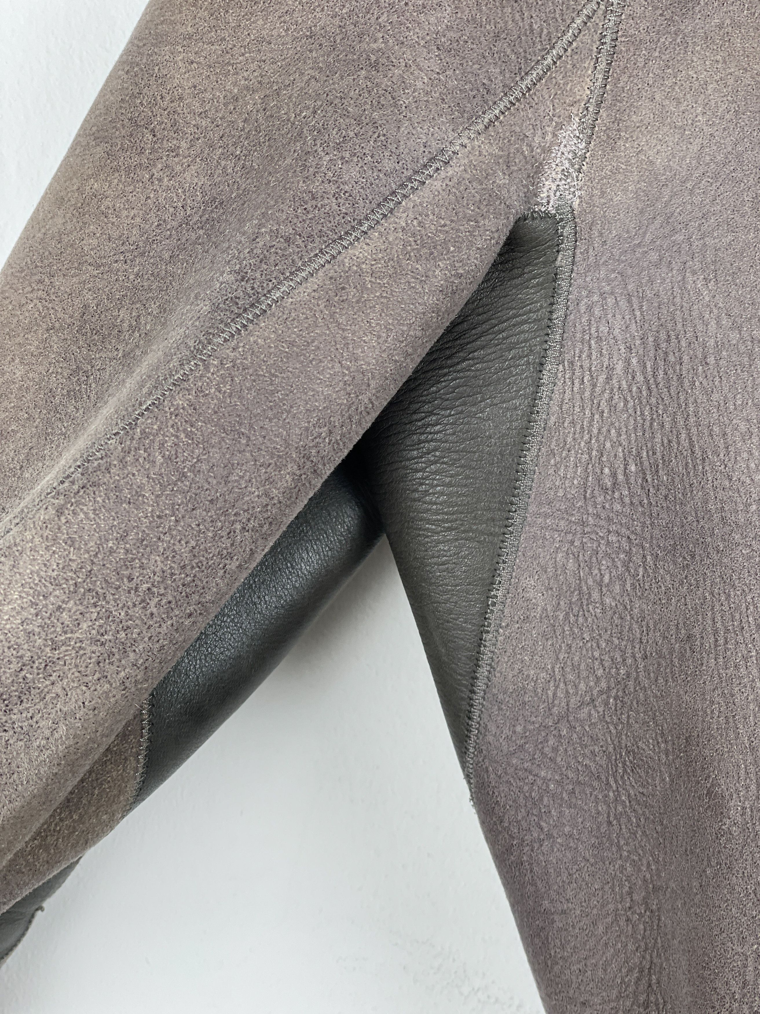 Rick Owens AW10 'Gleam' Belted Shearling Leather Jacket Size US S / EU 44-46 / 1 - 18 Thumbnail