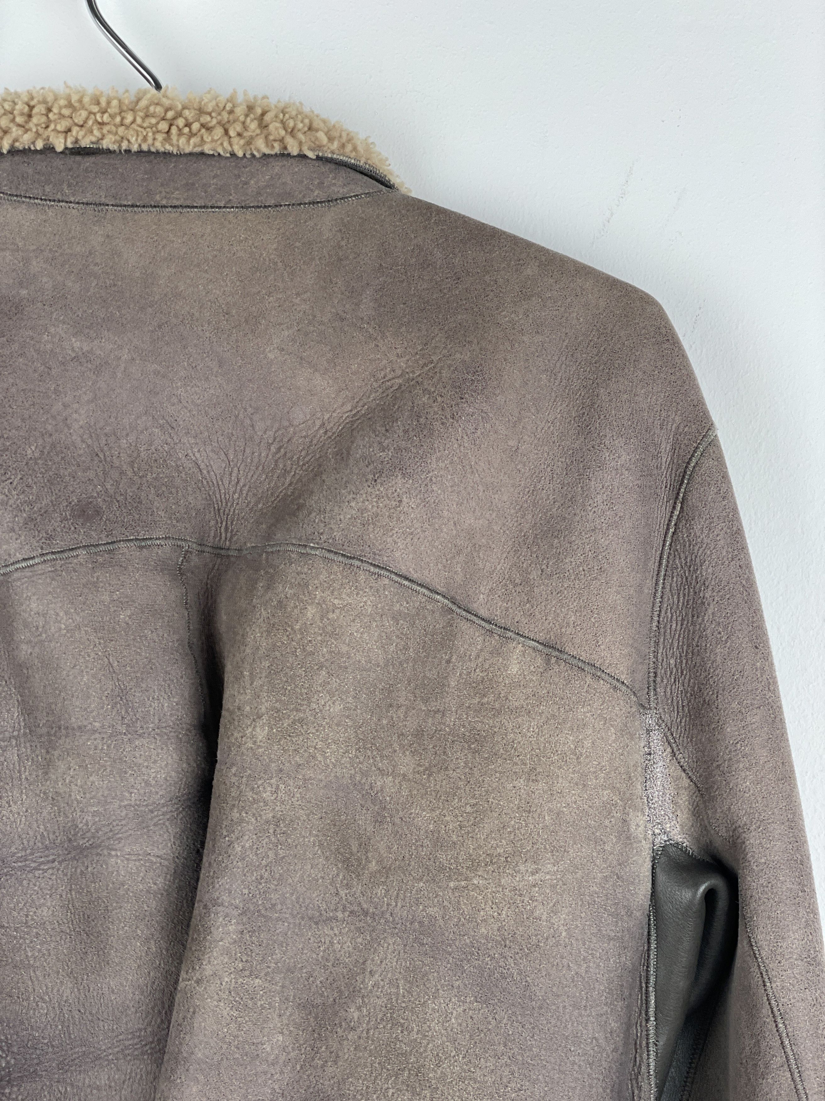 Rick Owens AW10 'Gleam' Belted Shearling Leather Jacket Size US S / EU 44-46 / 1 - 13 Thumbnail