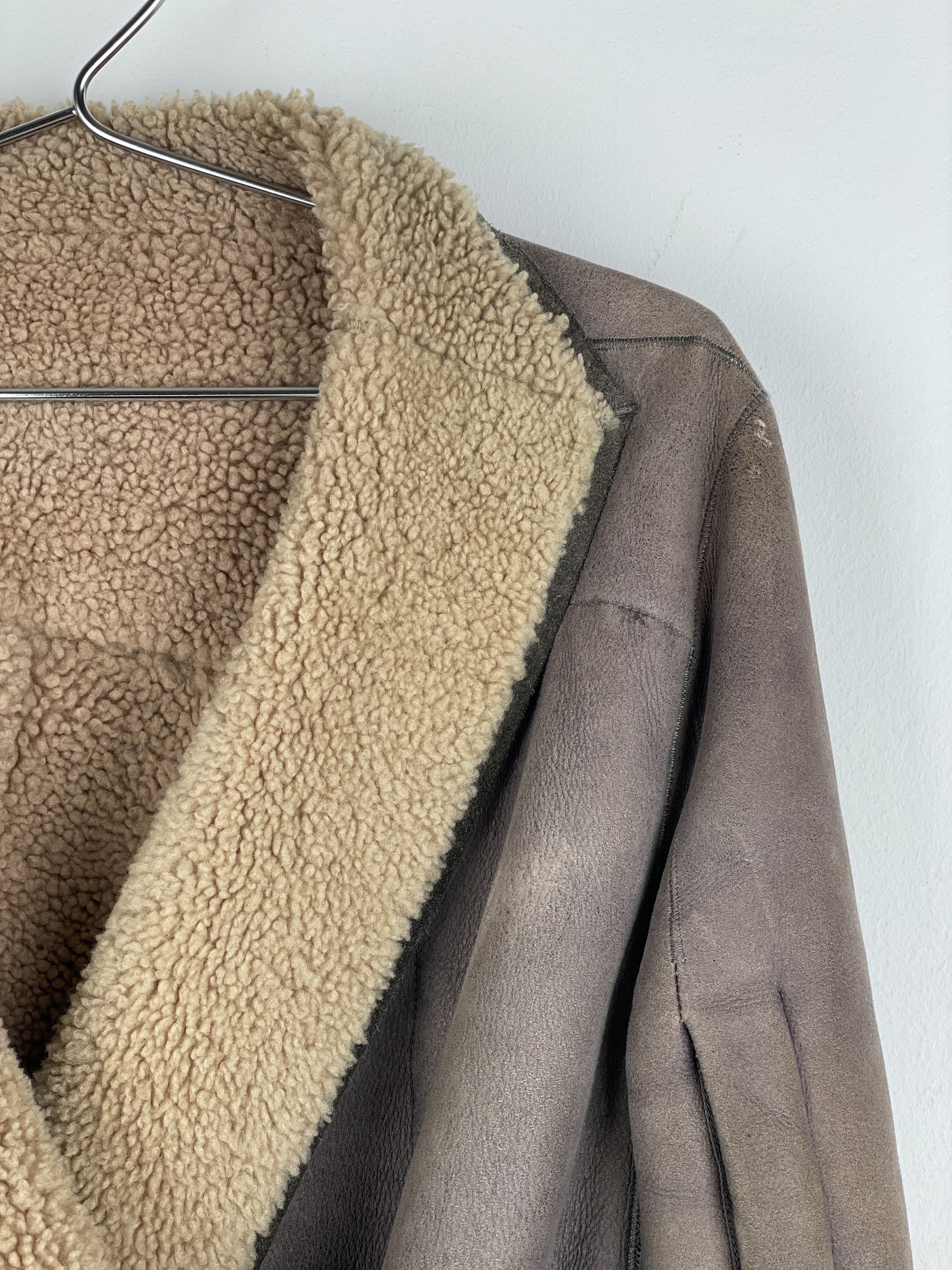 Rick Owens AW10 'Gleam' Belted Shearling Leather Jacket Size US S / EU 44-46 / 1 - 7 Thumbnail