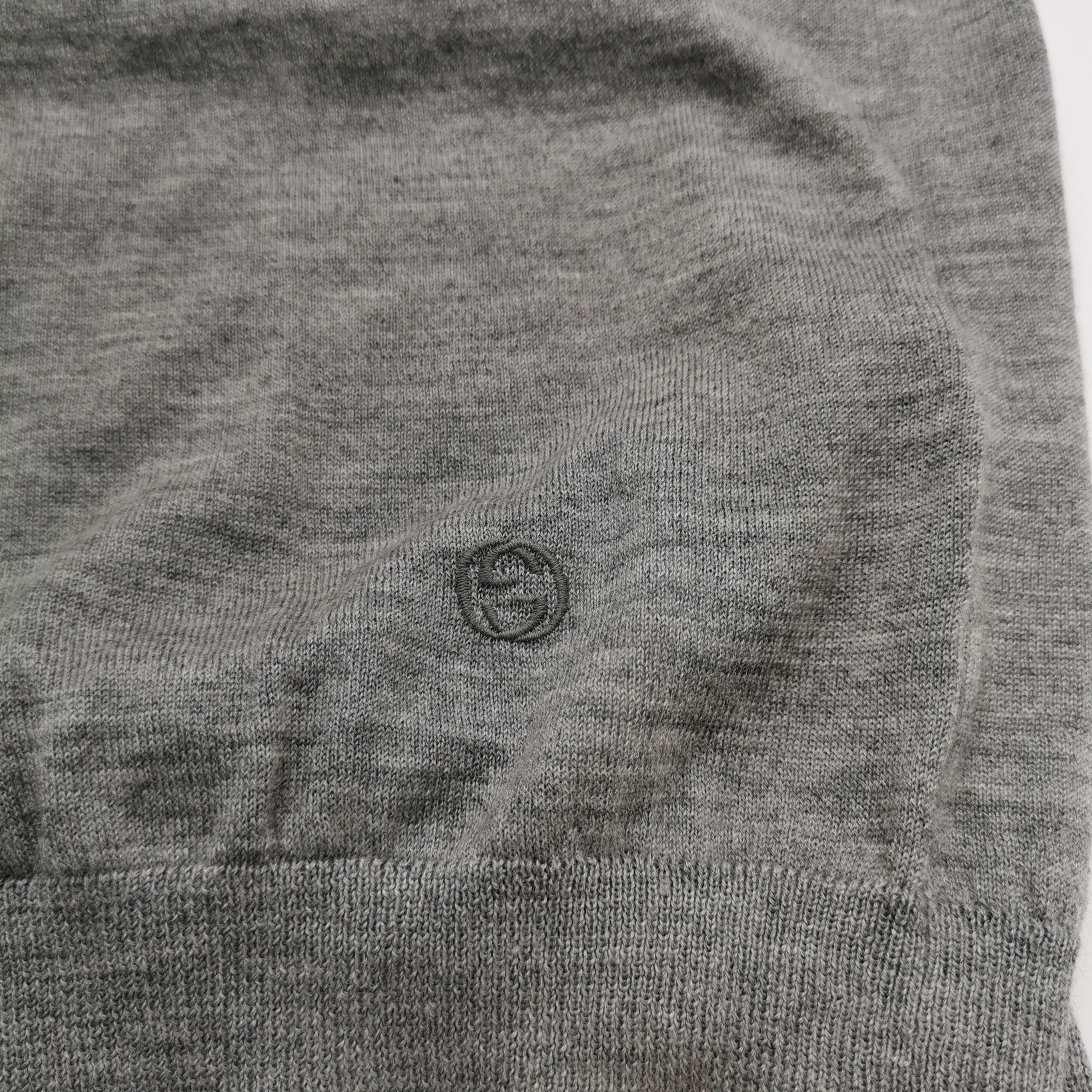 Gucci Gucci V-Neck Cashmere Sweater Gray Size M Size US M / EU 48-50 / 2 - 3 Thumbnail