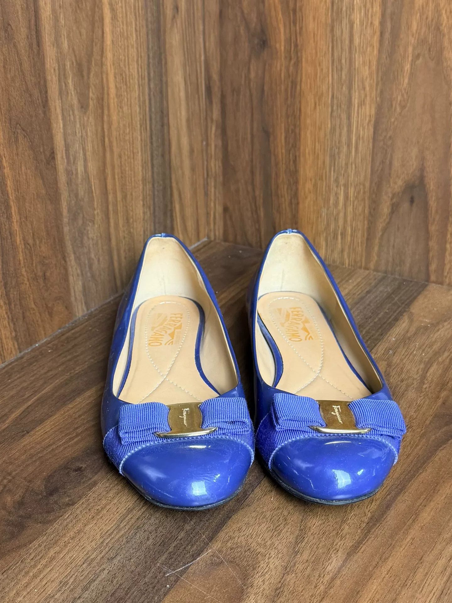 Salvatore Ferragamo Salvatore Ferragamo Patent Blue Lowtop Sneakers us_8 Women Size US 8 / IT 38 - 3 Thumbnail