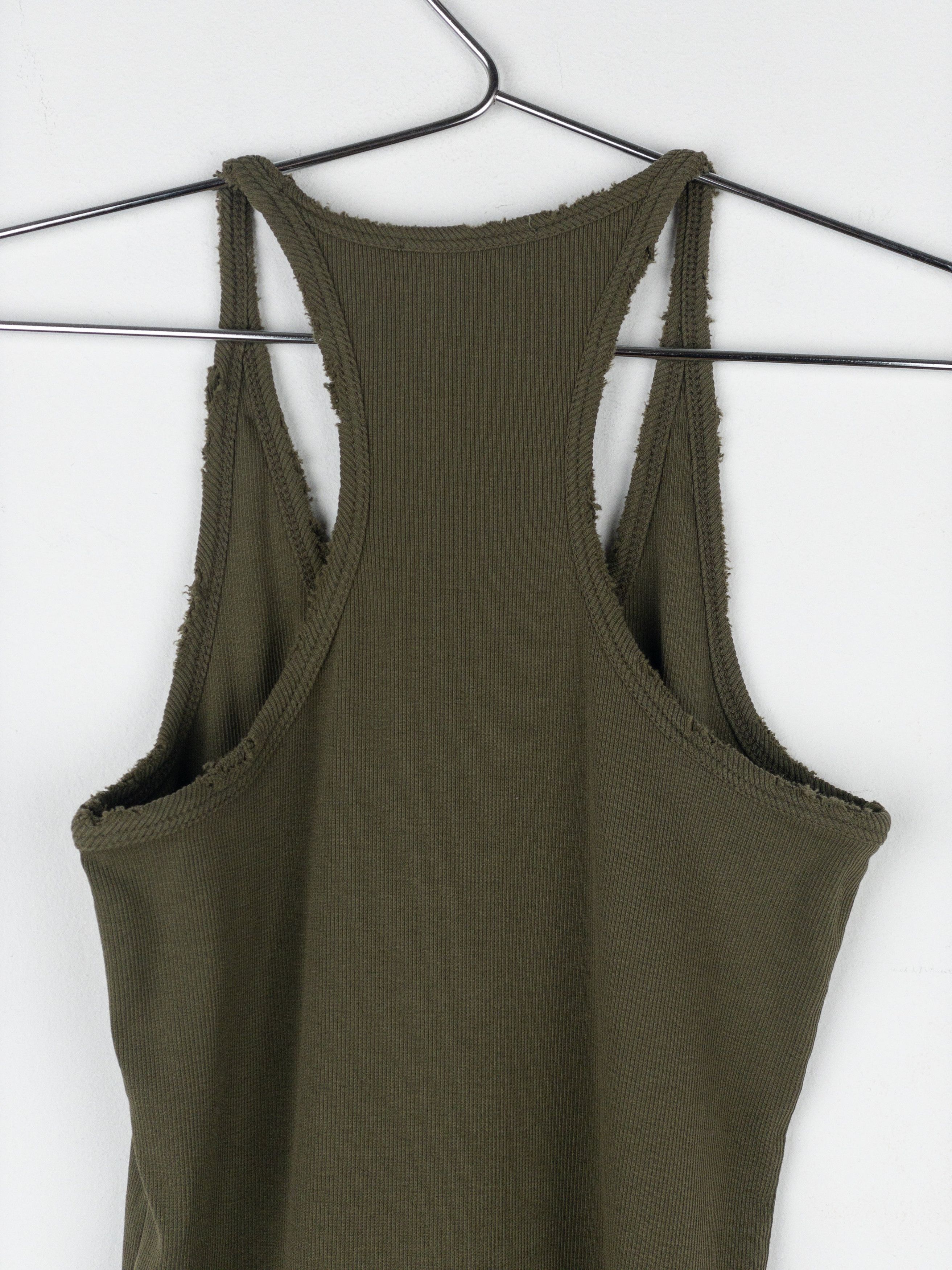 Balmain by Decarnin Distressed Ribbed Tank Top Size M / US 6-8 / IT 42-44 - 6 Thumbnail