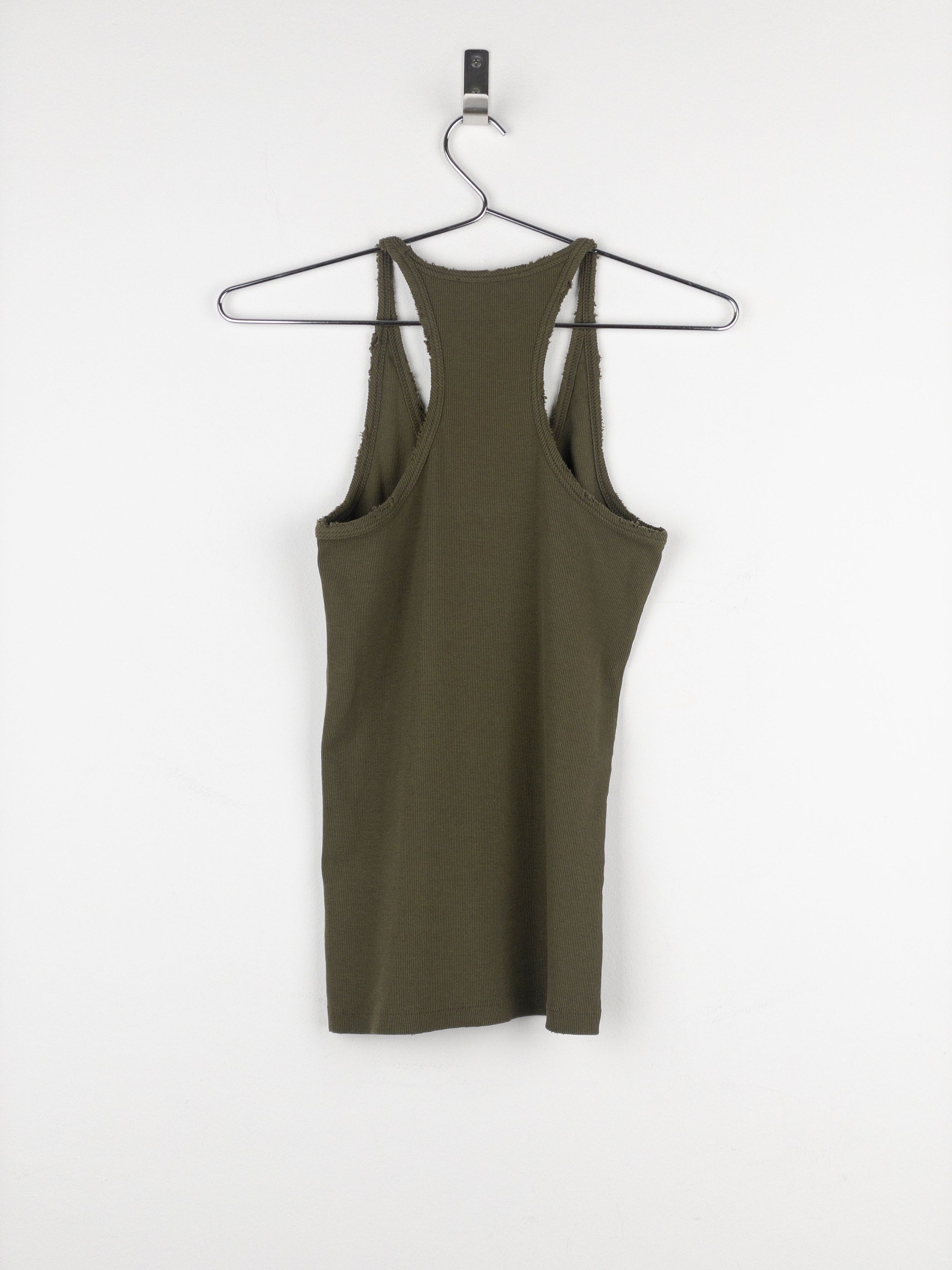 Balmain by Decarnin Distressed Ribbed Tank Top Size M / US 6-8 / IT 42-44 - 2 Thumbnail