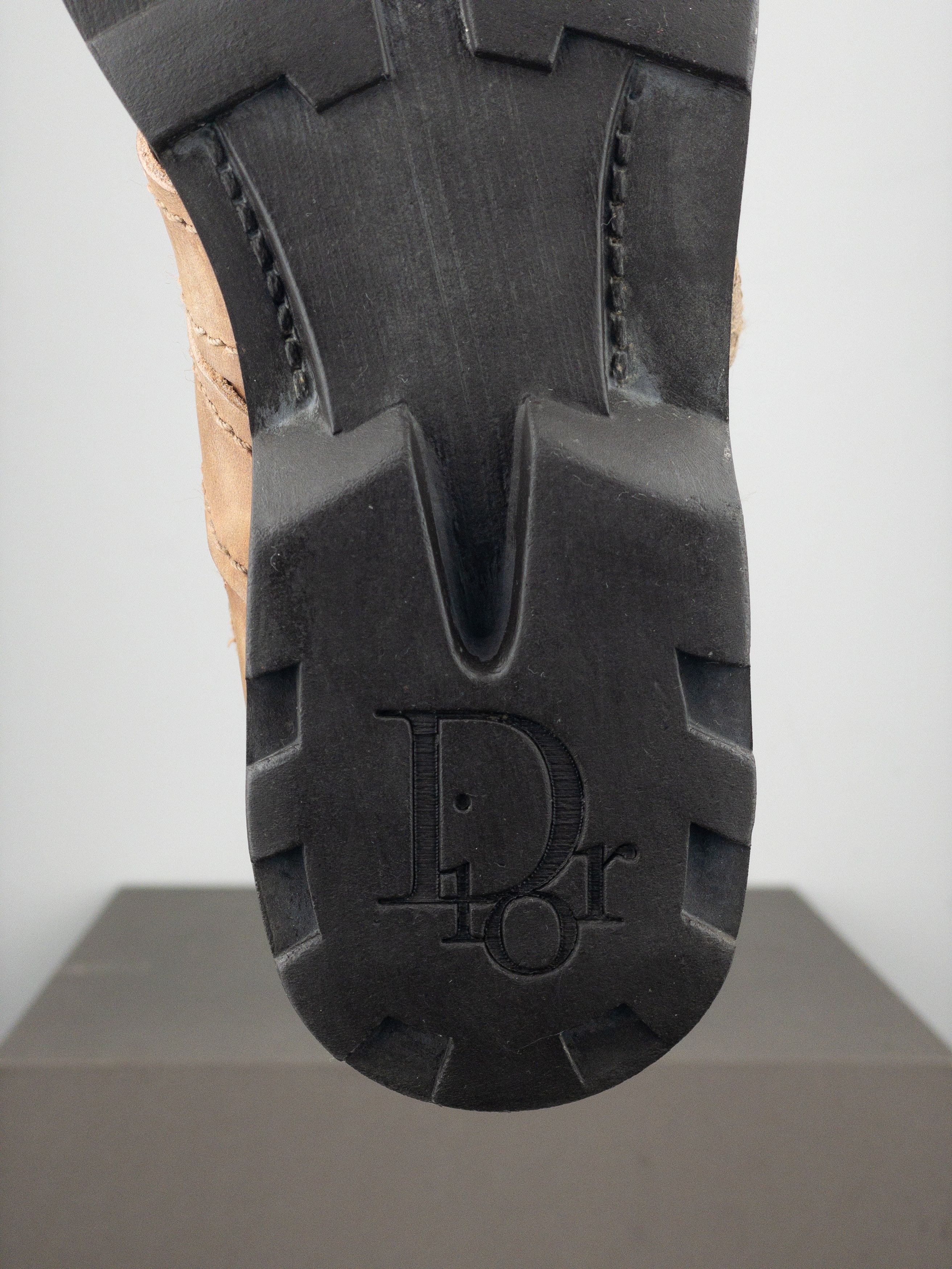 Dior by Galliano 2000s Buckled Moto Biker Boots Size US 5.5 / IT 35.5 - 10 Thumbnail