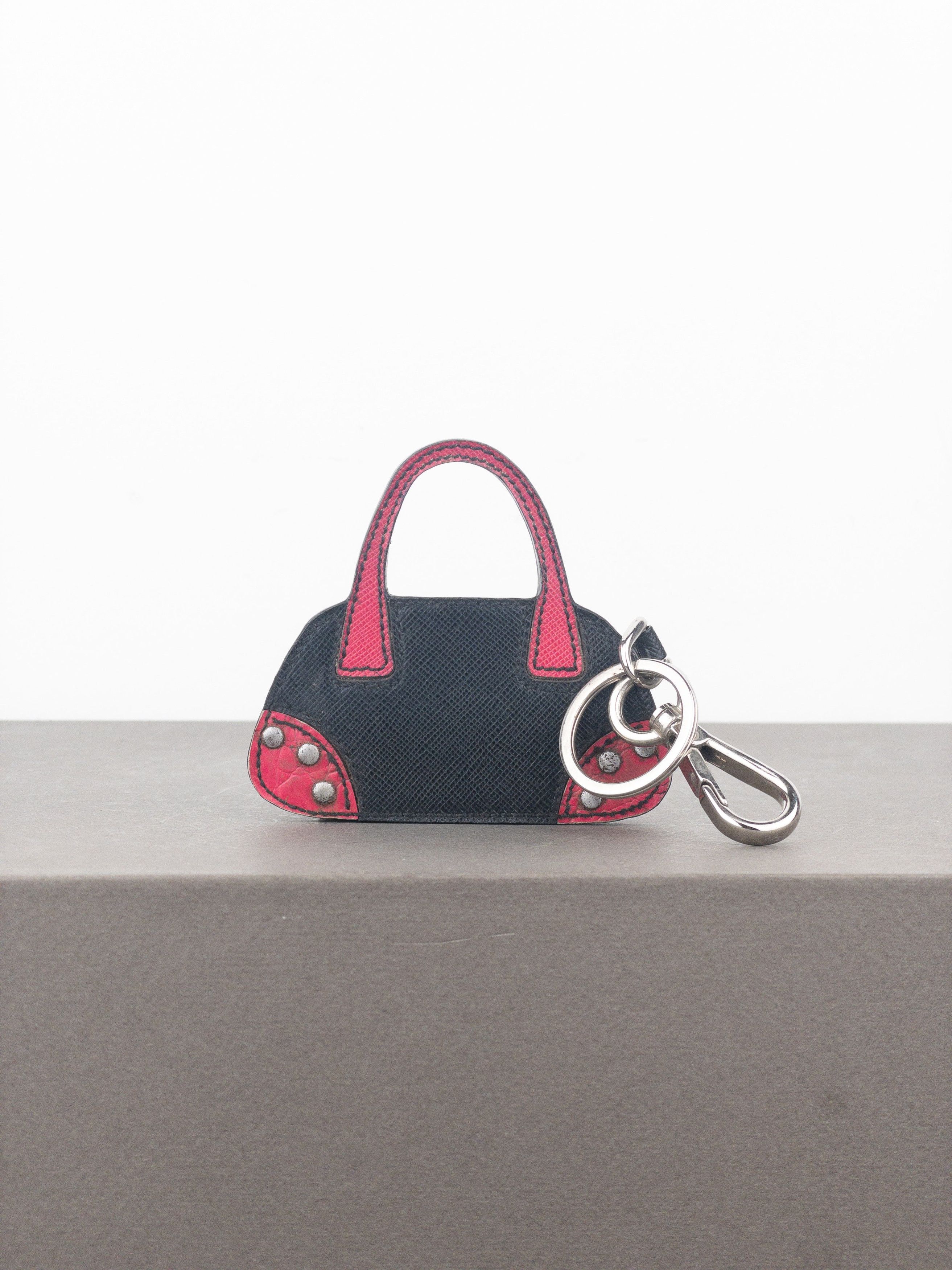 Prada Saffiano Bag Charm Keychain Size ONE SIZE - 3 Thumbnail