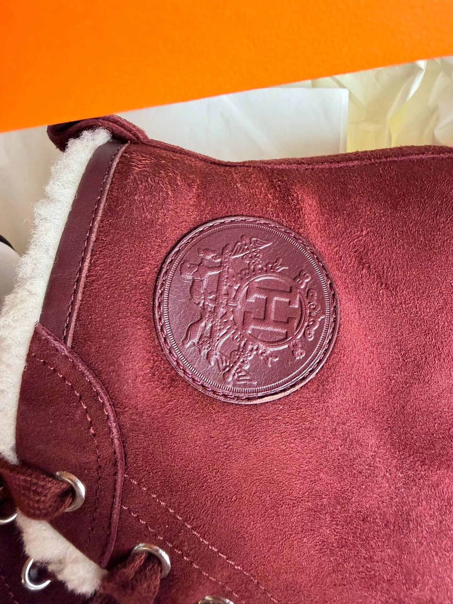 Hermes Hermes Red Hitop Sneakers us_6-5 Women Size US 6.5 / IT 36.5 - 5 Thumbnail
