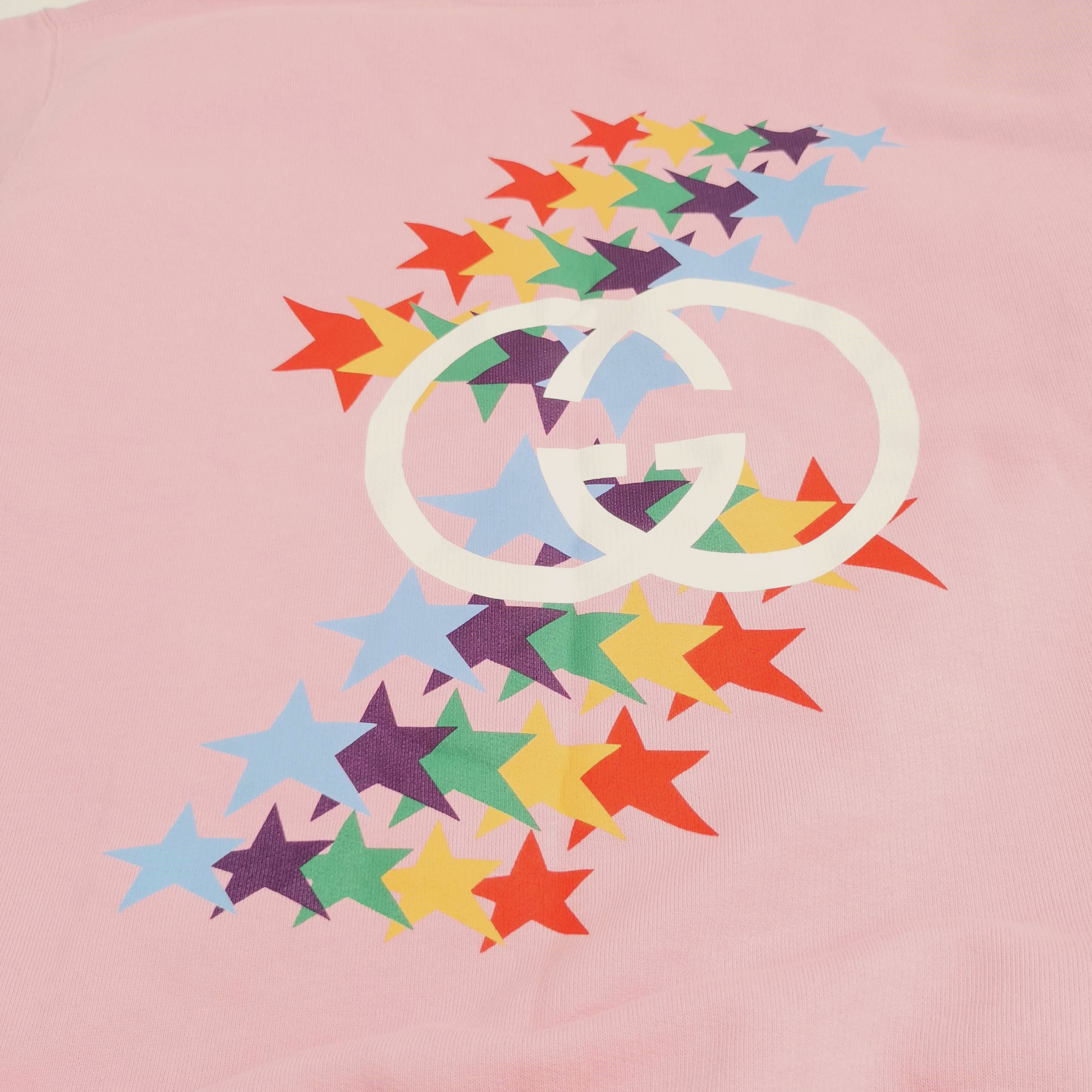 Gucci Gucci Rainbow Star Logo Sweatshirt Size M Size US M / EU 48-50 / 2 - 3 Thumbnail