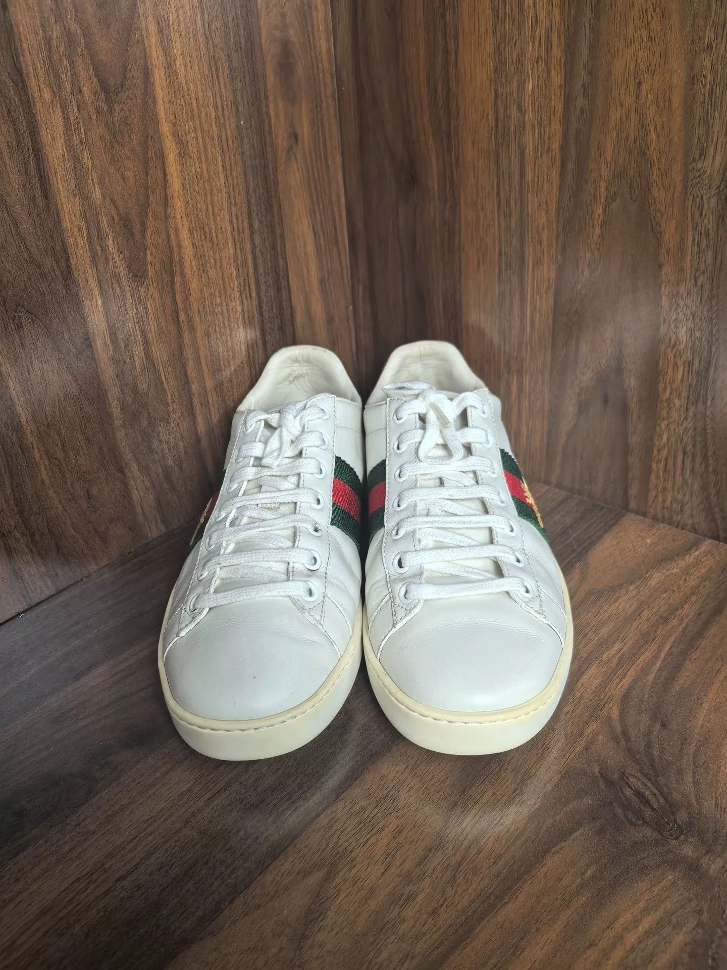 Gucci Gucci White Lowtop Sneakers us_7-5 Women Size US 7.5 / IT 37.5 - 2 Thumbnail