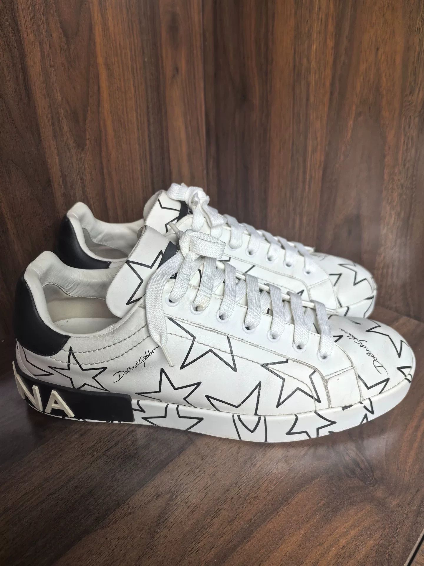 Dolce & Gabbana Dolce & Gabbana Retro White Lowtop Sneakers 9.5 Men Size US 9.5 / EU 42-43 - 3 Thumbnail