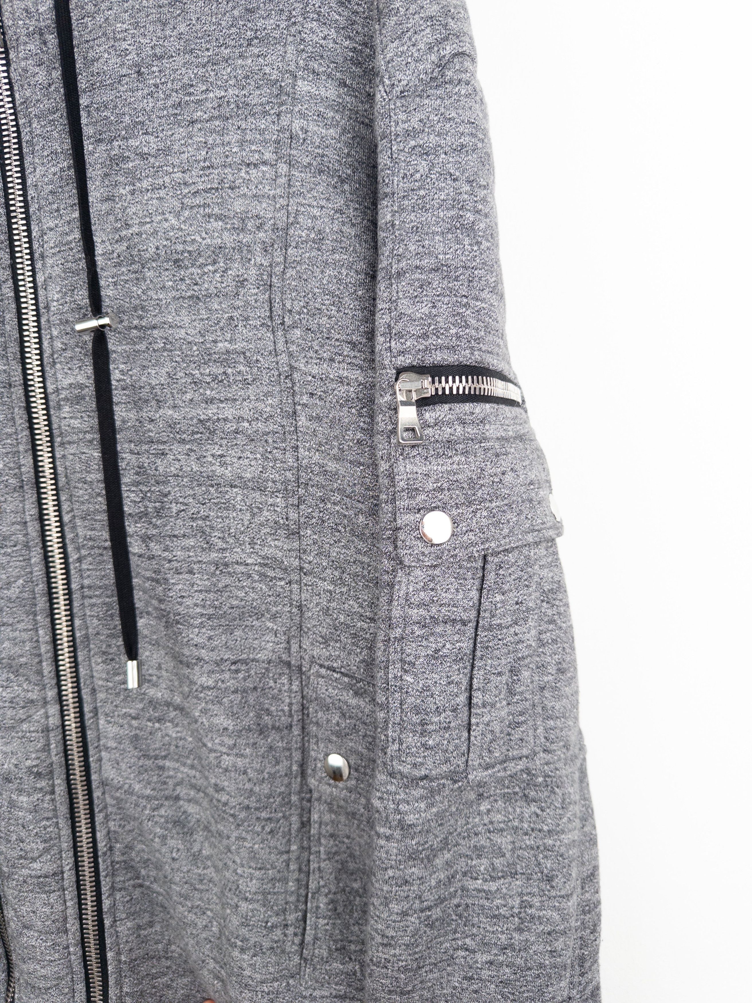 Balmain by Olivier Rousteing 2010s Double-Zip Biker Hoodie Jacket Size US L / EU 52-54 / 3 - 5 Thumbnail