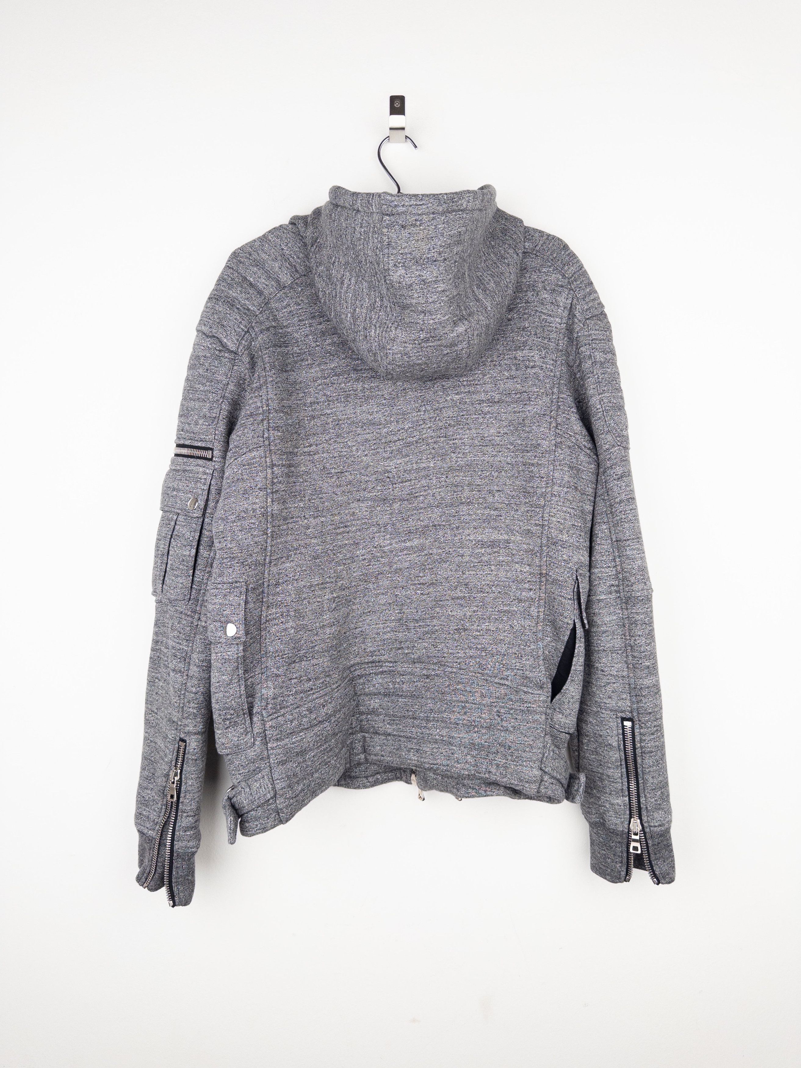 Balmain by Olivier Rousteing 2010s Double-Zip Biker Hoodie Jacket Size US L / EU 52-54 / 3 - 2 Thumbnail