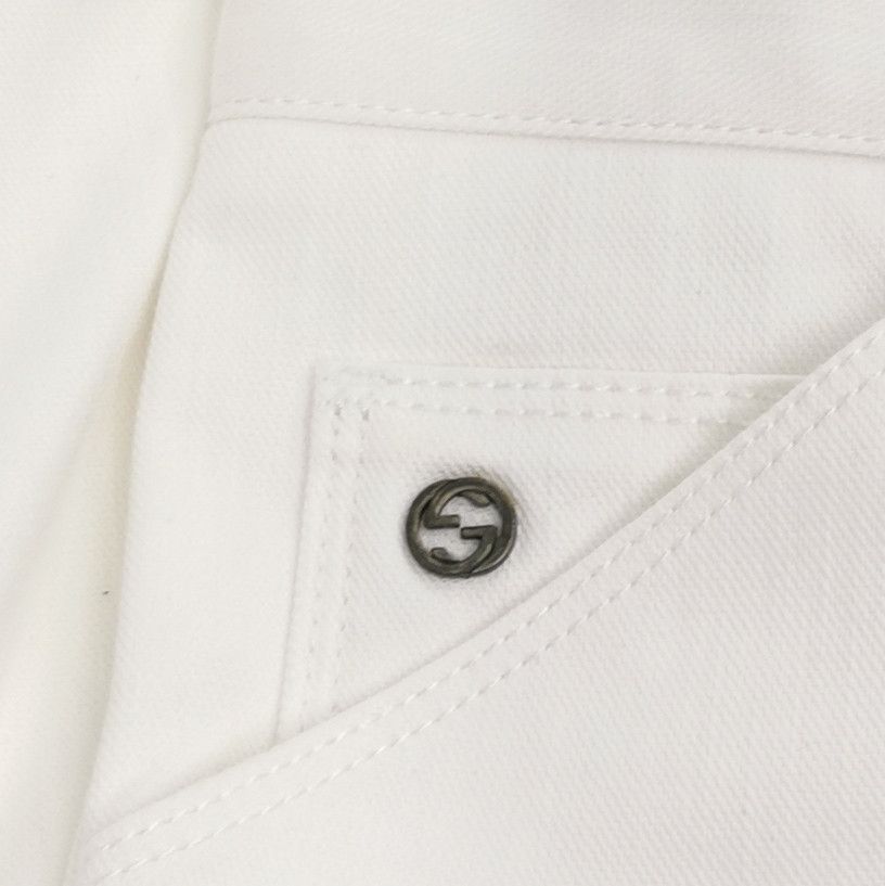 Gucci Gucci White Cotton Casual Pants 30 Size US 30 / EU 46 - 3 Thumbnail