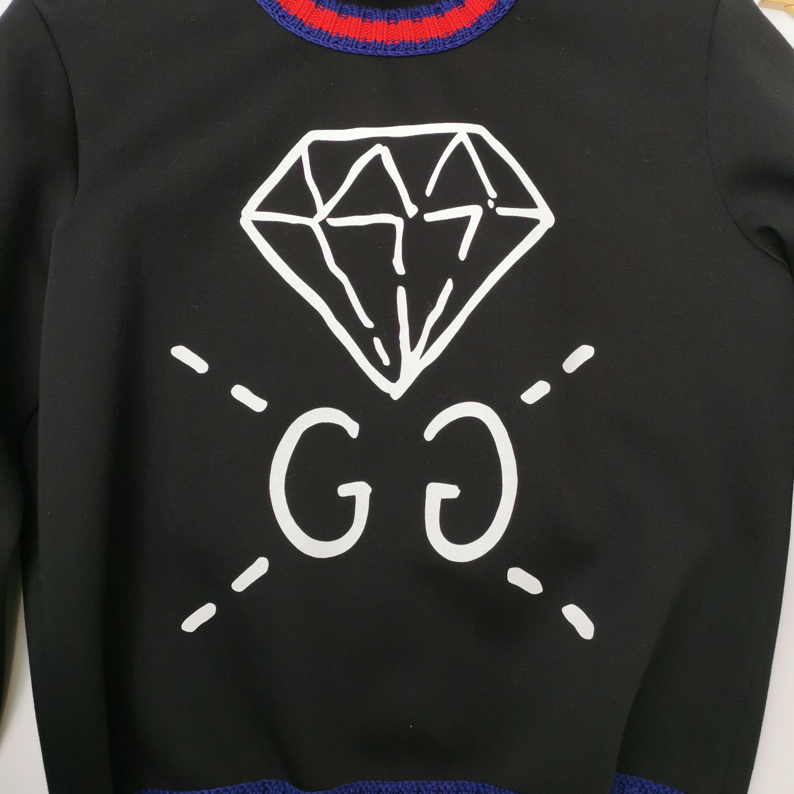Gucci Gucci Diamond GG Graphic Web Sweatshirt L Size US L / EU 52-54 / 3 - 3 Thumbnail