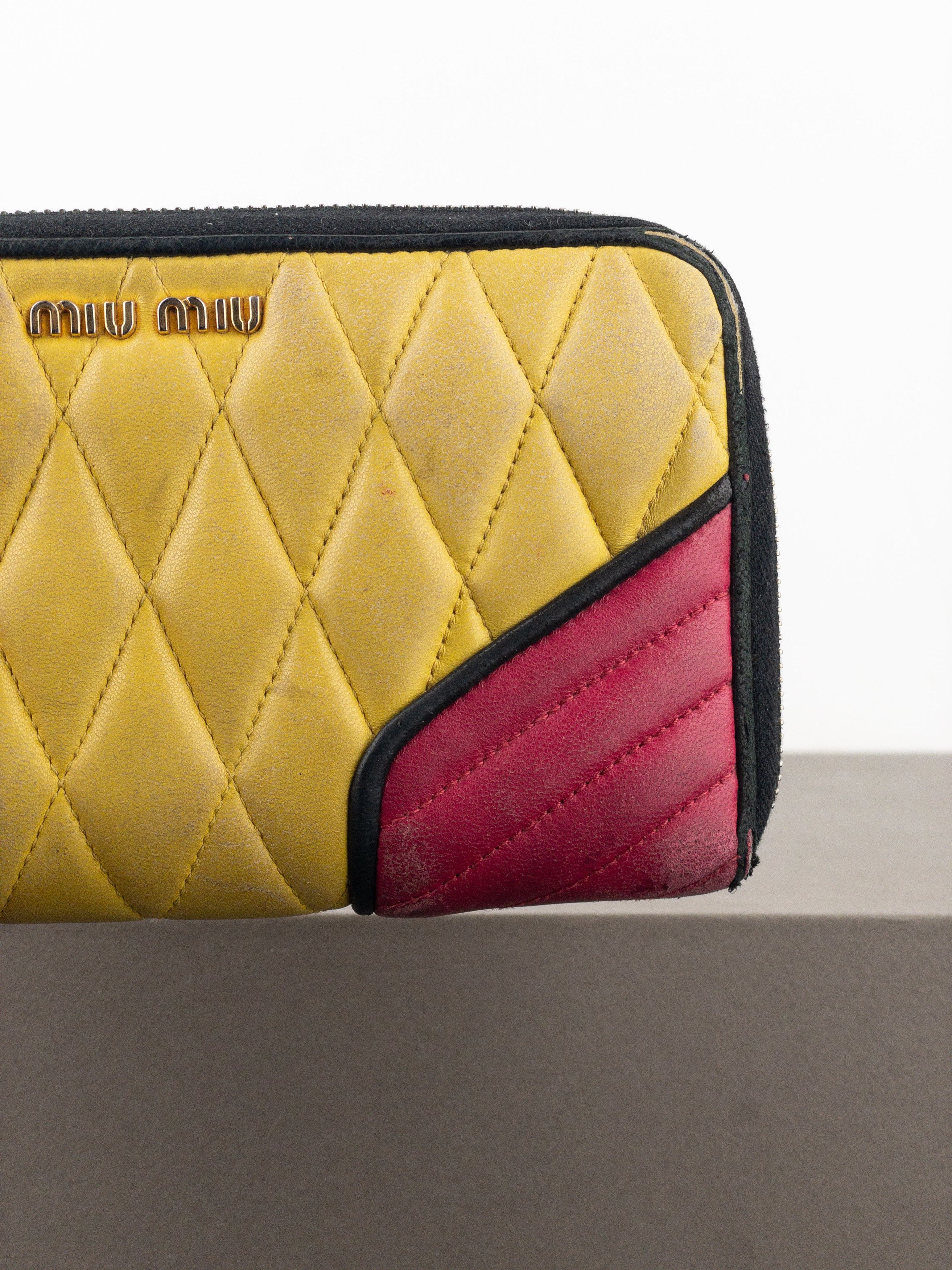 Miu Miu 2000s Quilted Biker Zipper Wallet Size ONE SIZE - 8 Thumbnail
