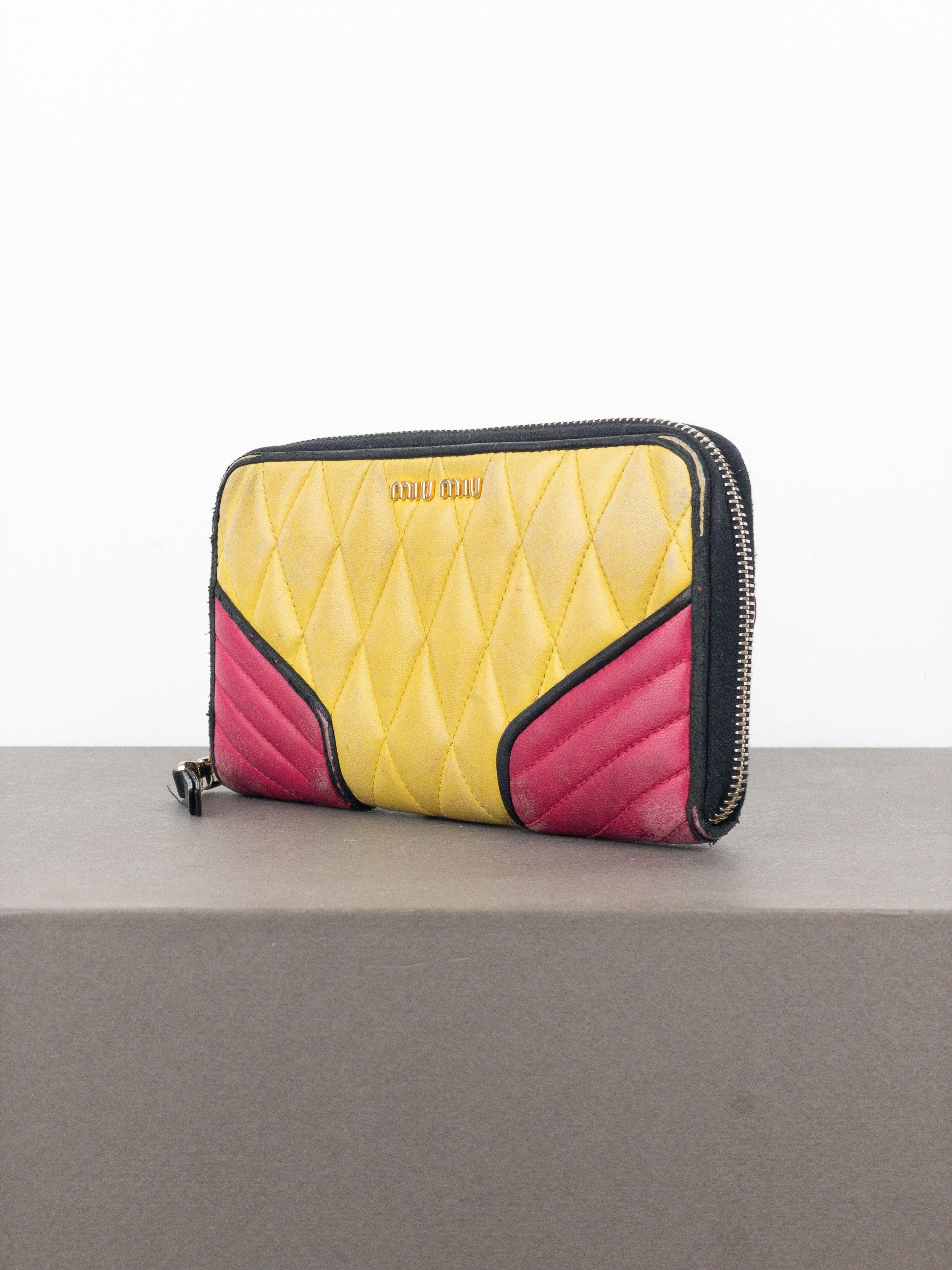 Miu Miu 2000s Quilted Biker Zipper Wallet Size ONE SIZE - 2 Thumbnail