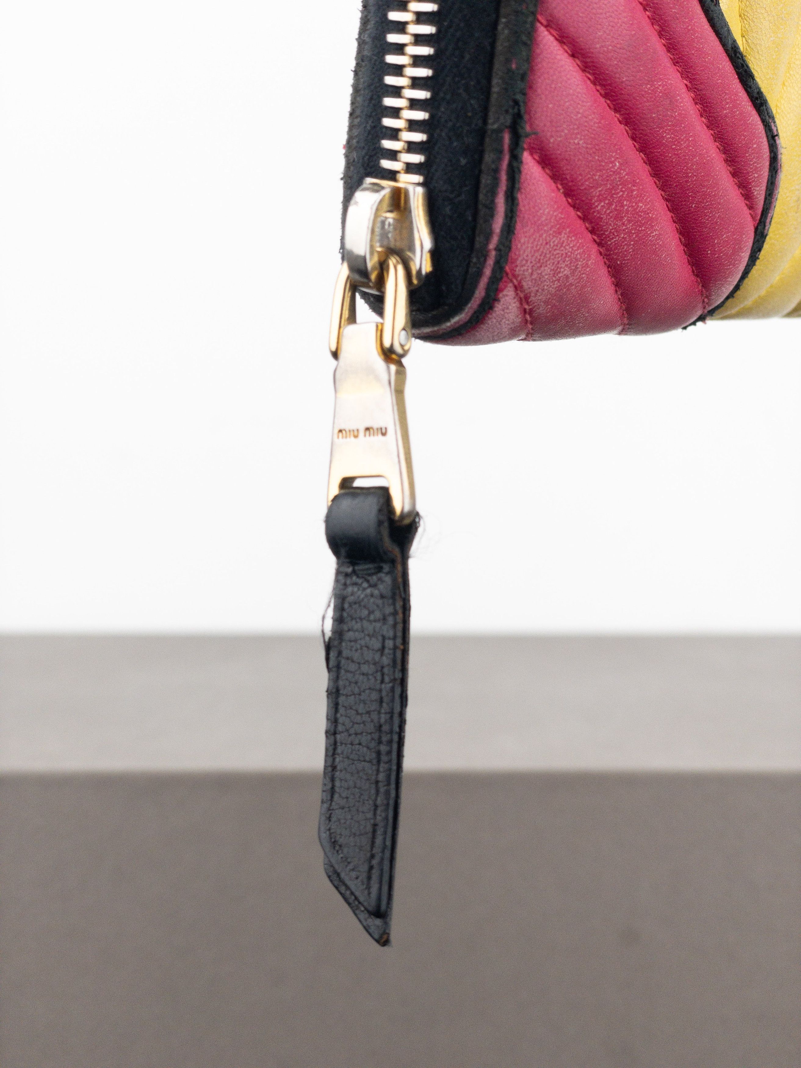 Miu Miu 2000s Quilted Biker Zipper Wallet Size ONE SIZE - 6 Thumbnail
