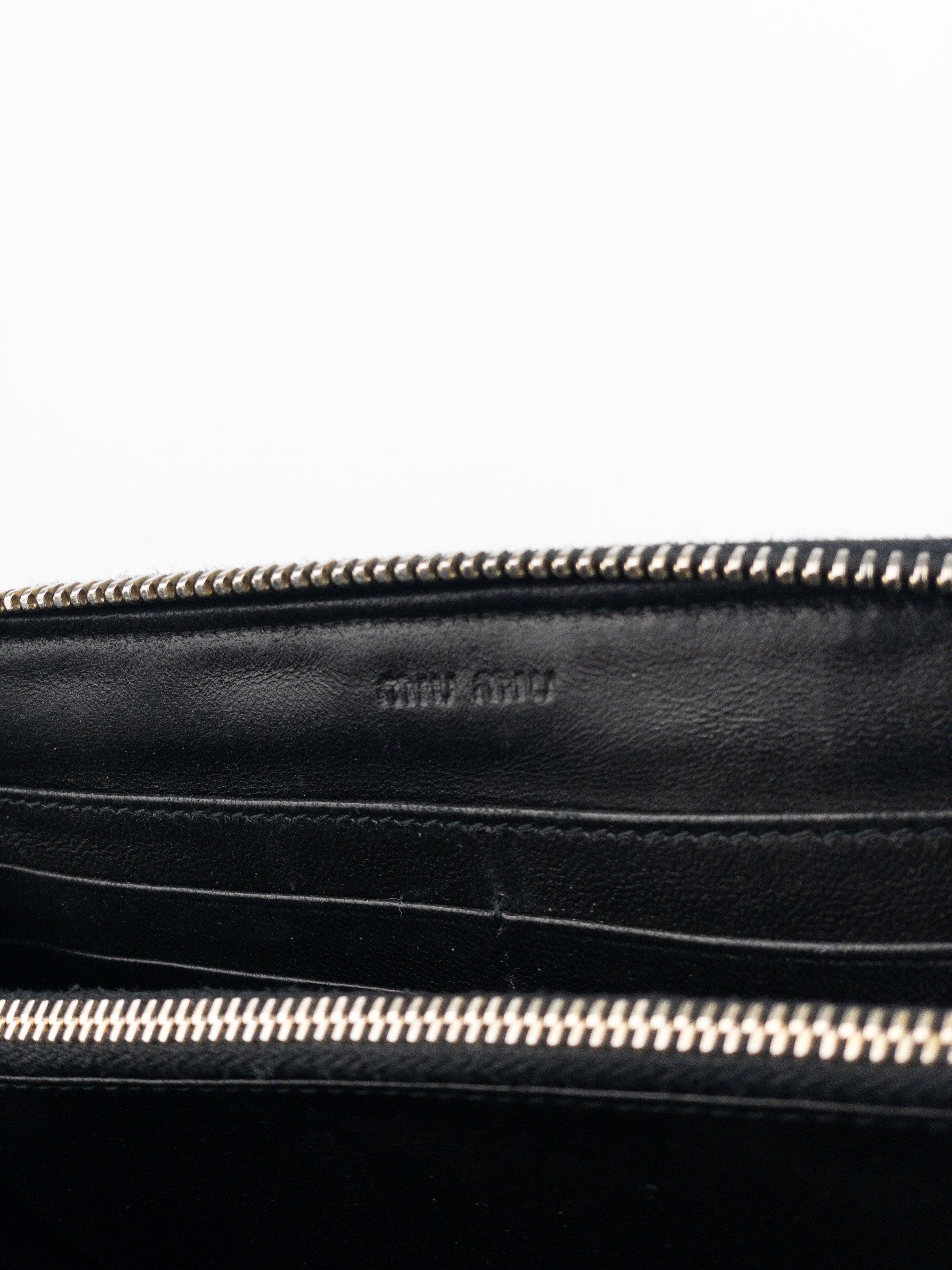 Miu Miu 2000s Quilted Biker Zipper Wallet Size ONE SIZE - 12 Thumbnail