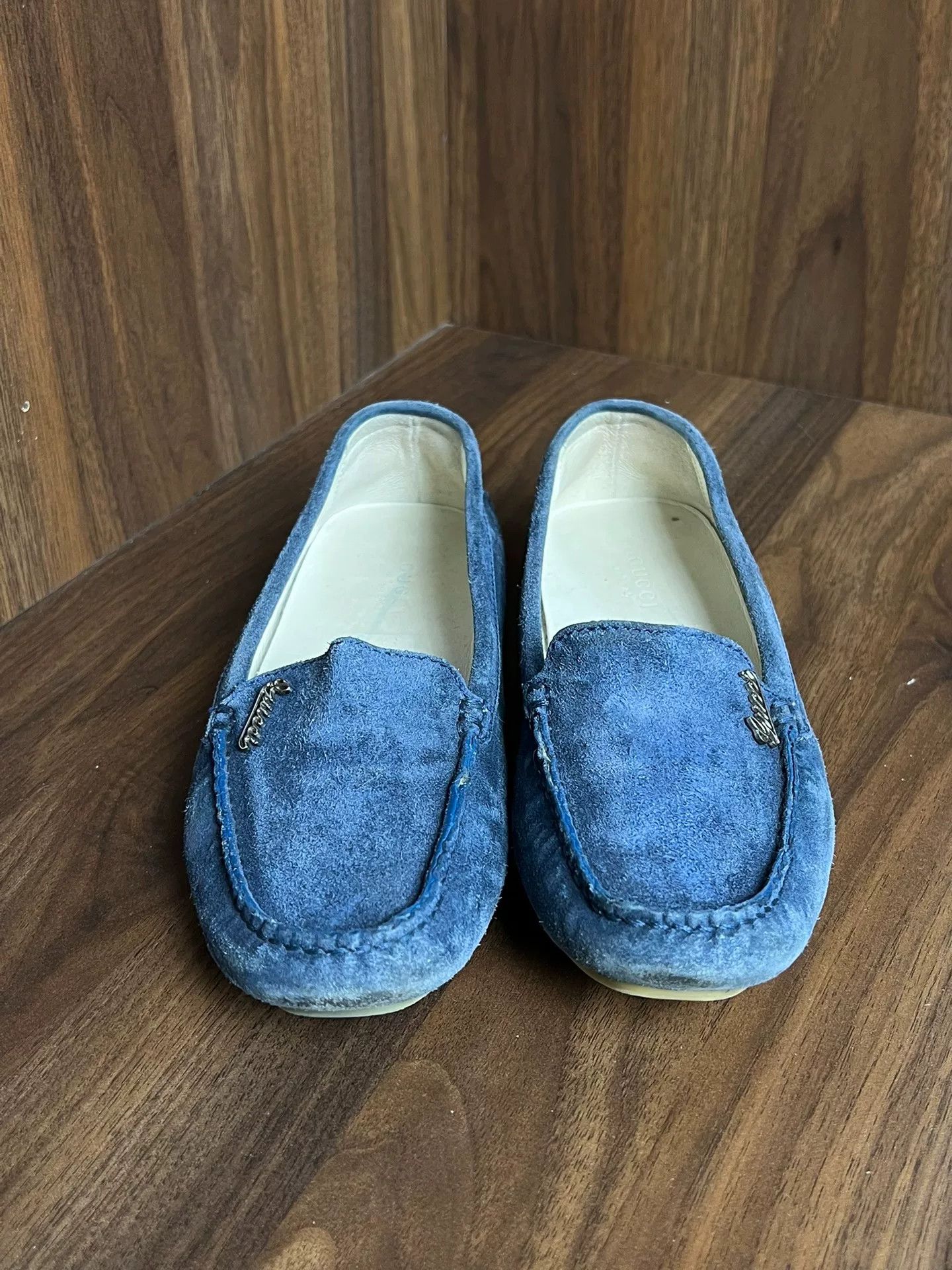 Gucci Gucci Suede Blue Lowtop Sneakers us_6 Women Size US 6 / IT 36 - 2 Thumbnail