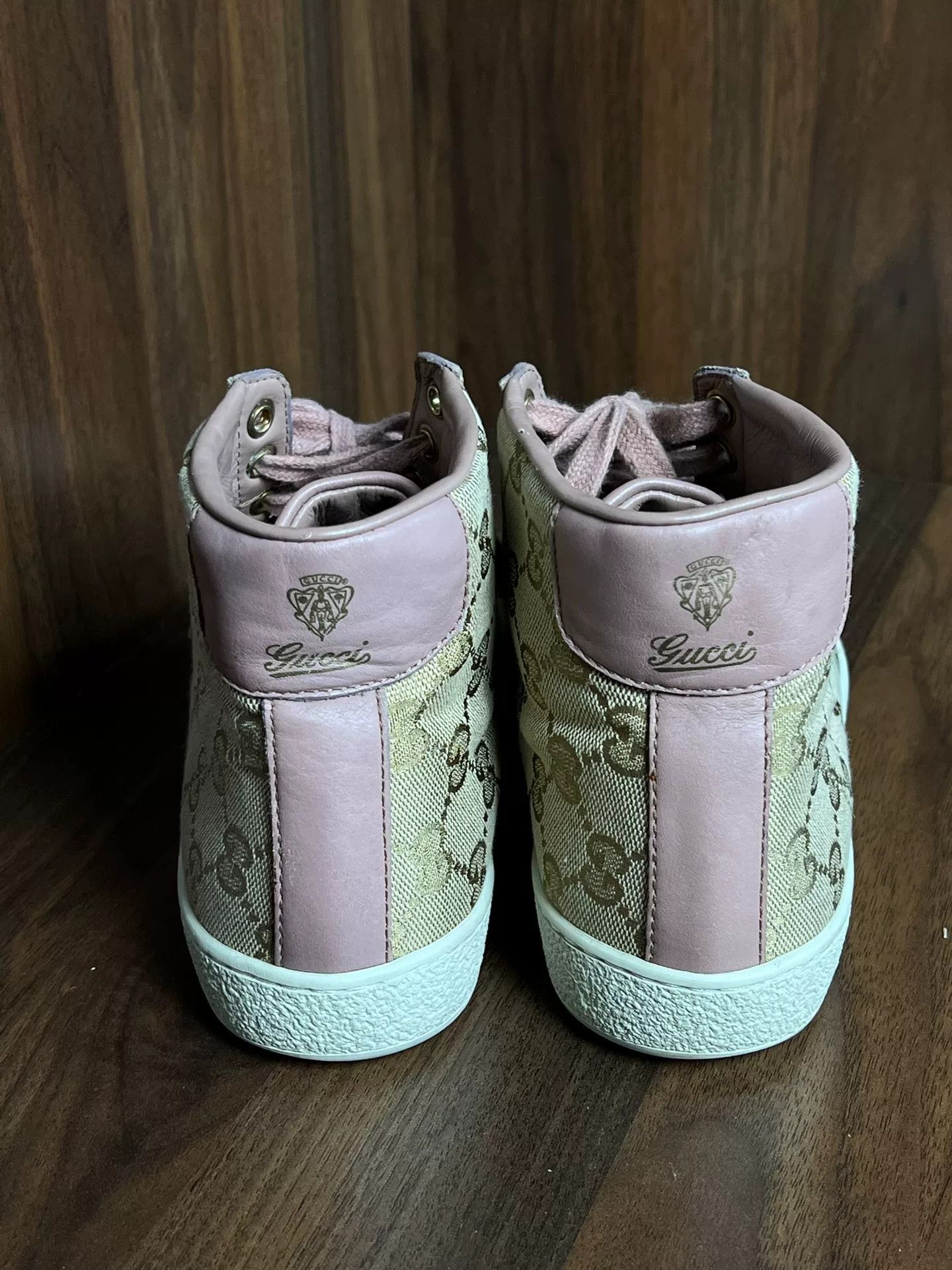 Gucci Gucci Pink Lowtop Sneakers us_5-5 Women Size US 5.5 / IT 35.5 - 4 Thumbnail
