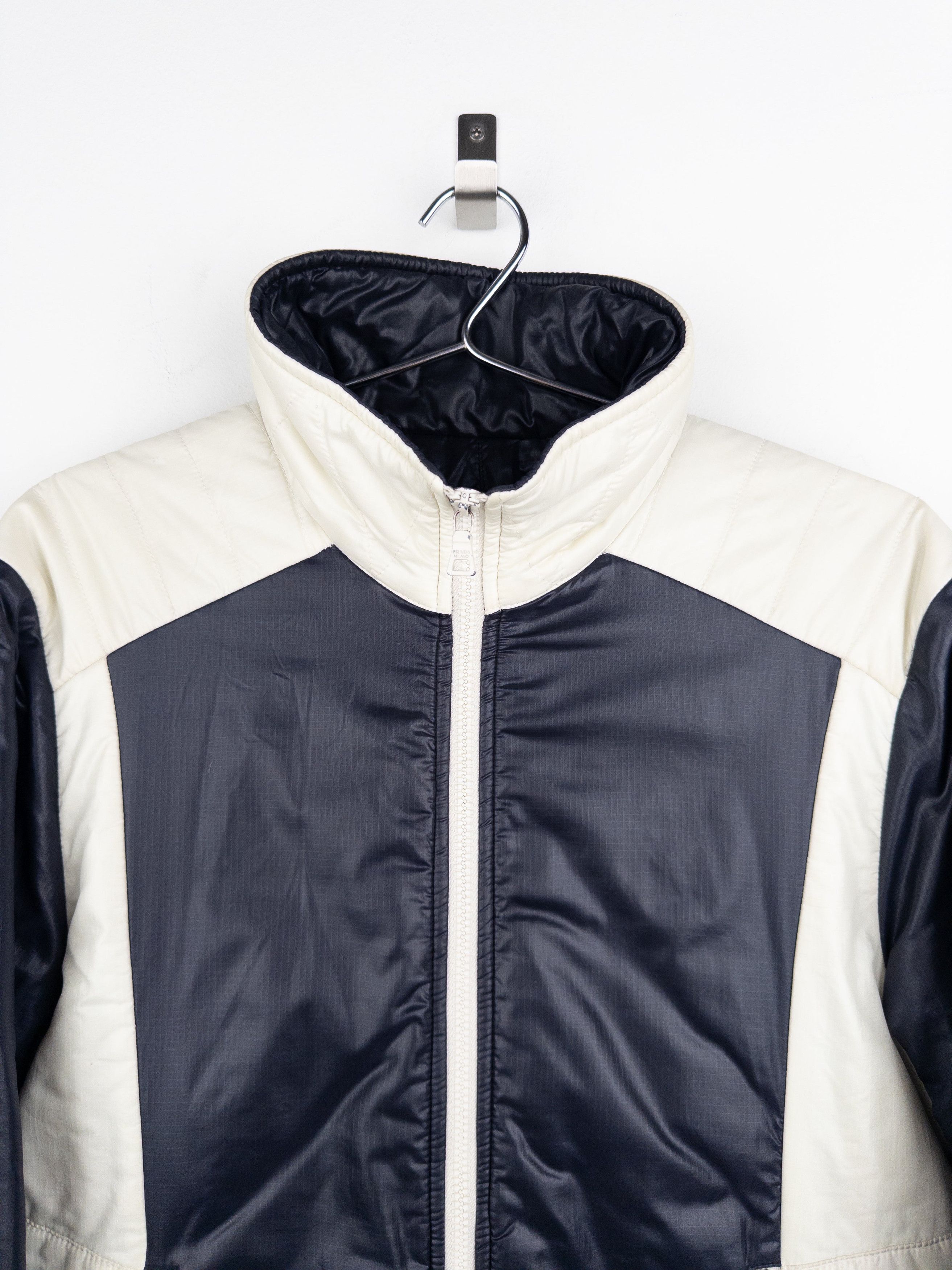 Prada AW08 Linea Rossa Sports Biker Shirring Puffer Jacket Size US XL / EU 56 / 4 - 3 Thumbnail