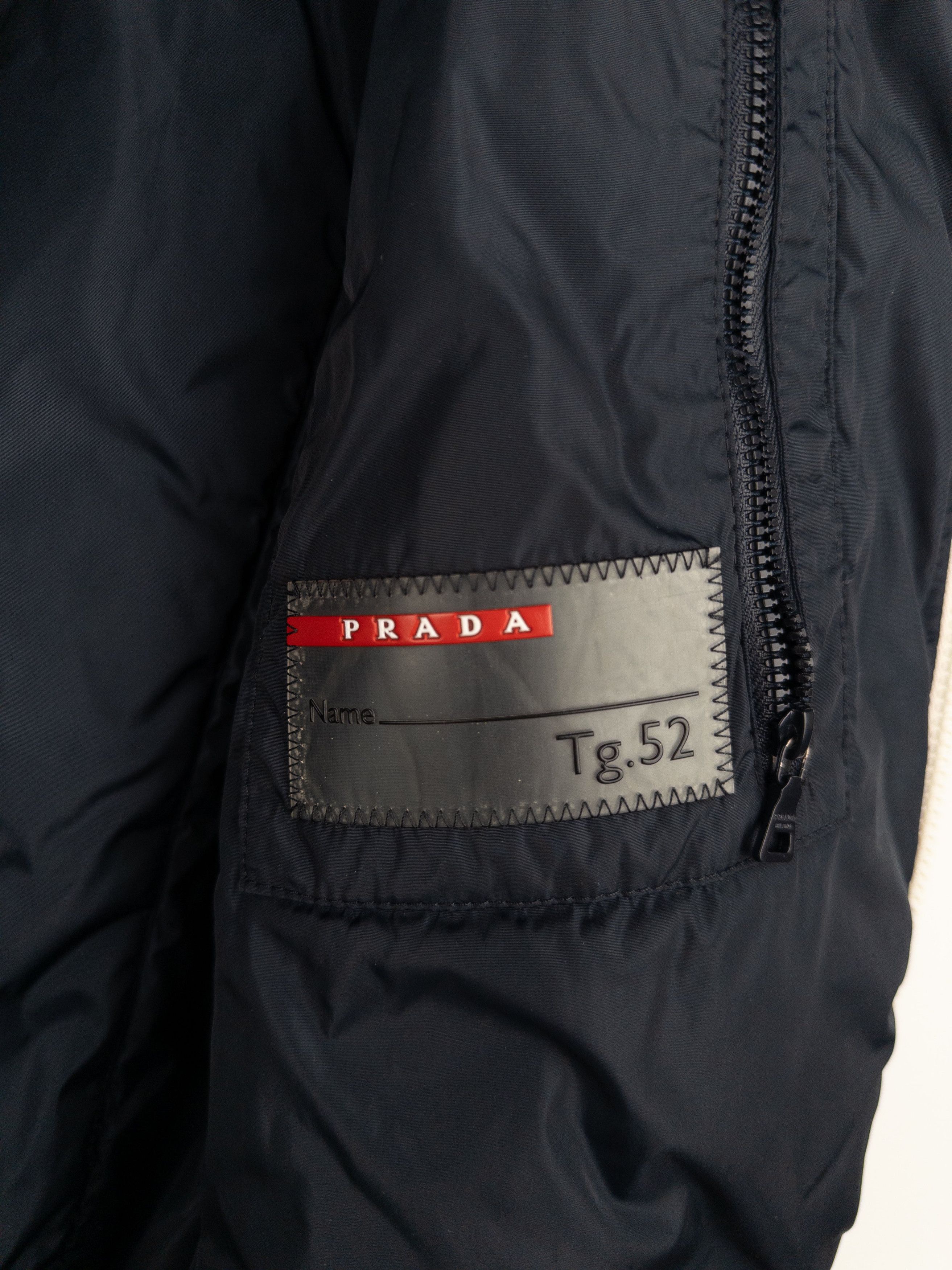 Prada AW08 Linea Rossa Sports Biker Shirring Puffer Jacket Size US XL / EU 56 / 4 - 7 Thumbnail