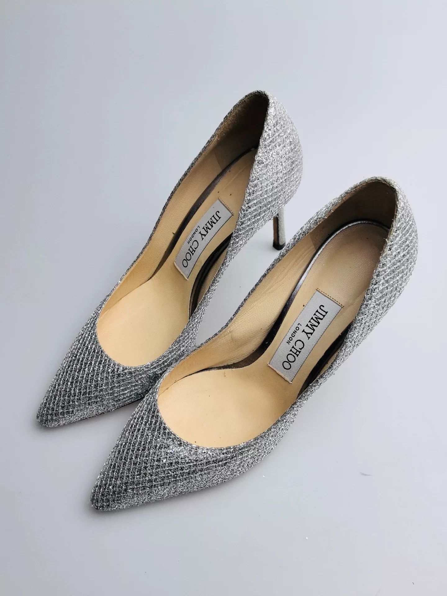 Jimmy Choo Jimmy Choo Silver Lowtop Sneakers us_5-5 Women Size US 5.5 / IT 35.5 - 2 Thumbnail