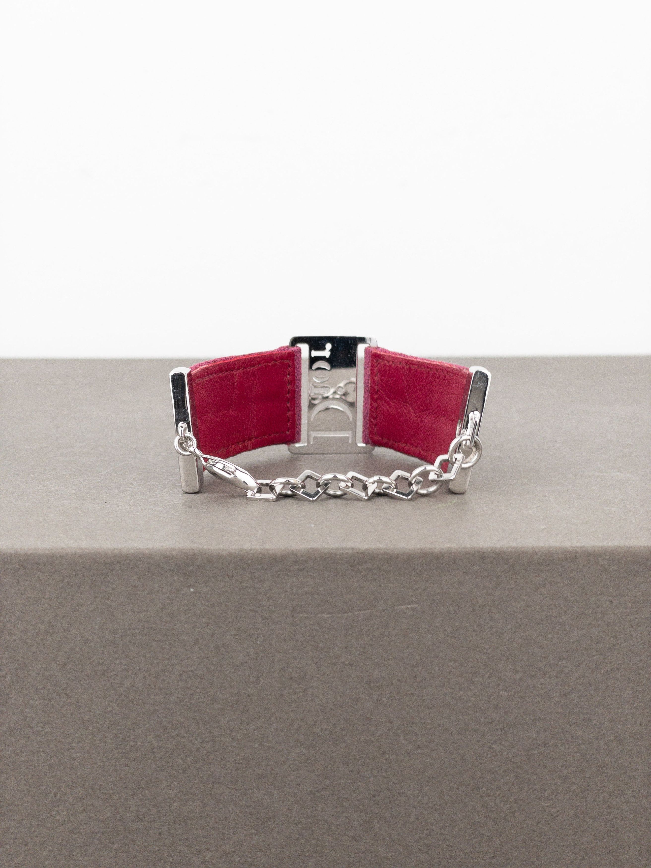 Dior by Galliano 2000s ‘Street Chic’ Buckle Embroidery Bracelet Size ONE SIZE - 3 Thumbnail
