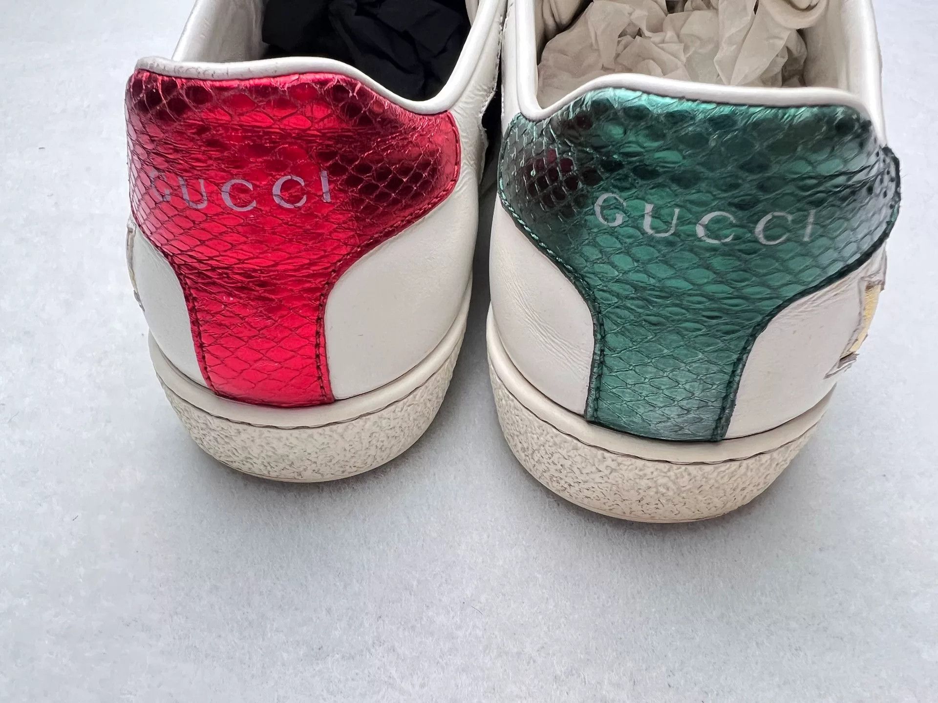 Gucci Gucci White Lowtop Sneakers us_5-5 Women Size US 5.5 / IT 35.5 - 3 Thumbnail