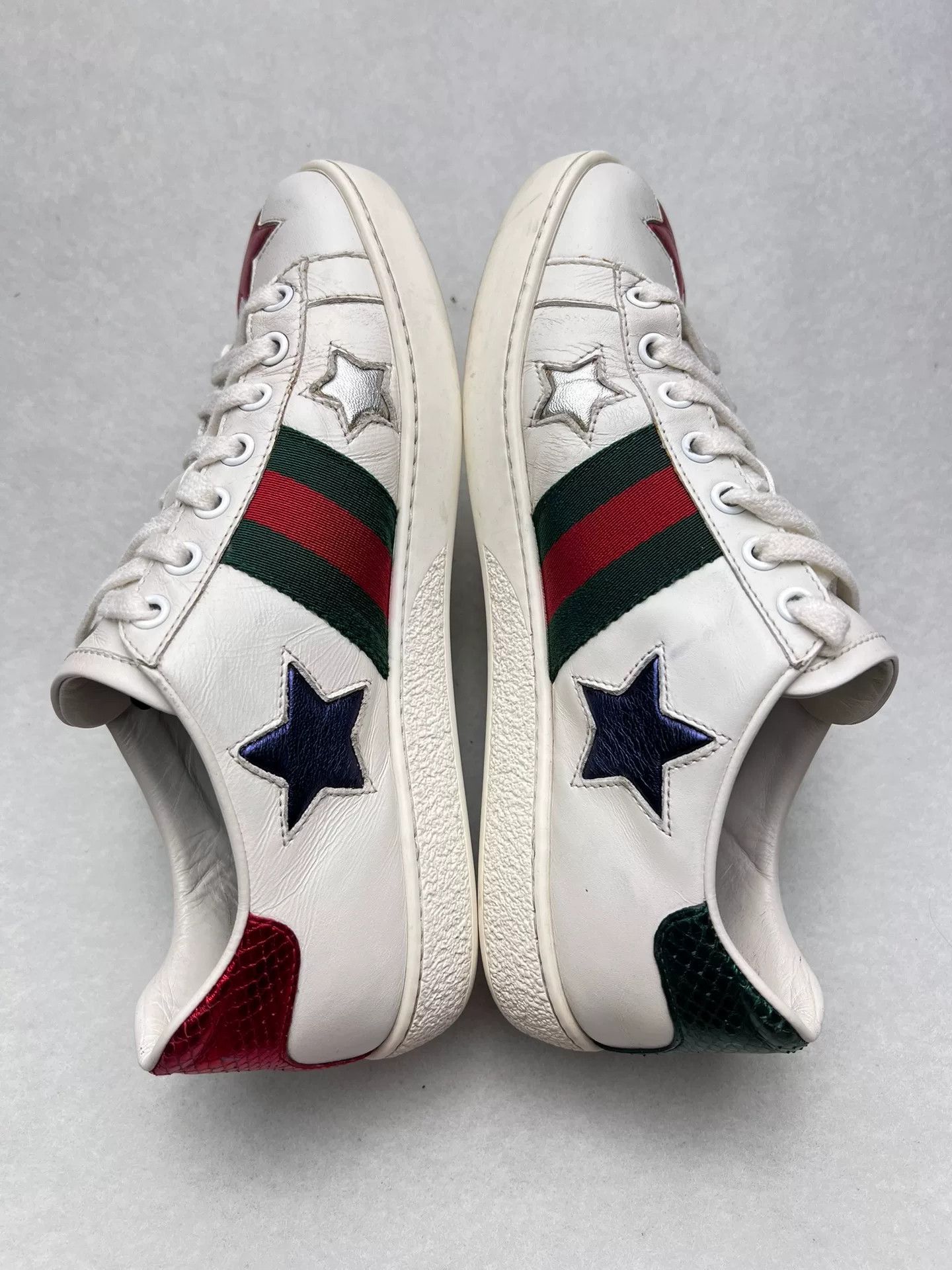Gucci Gucci White Lowtop Sneakers us_5-5 Women Size US 5.5 / IT 35.5 - 4 Thumbnail