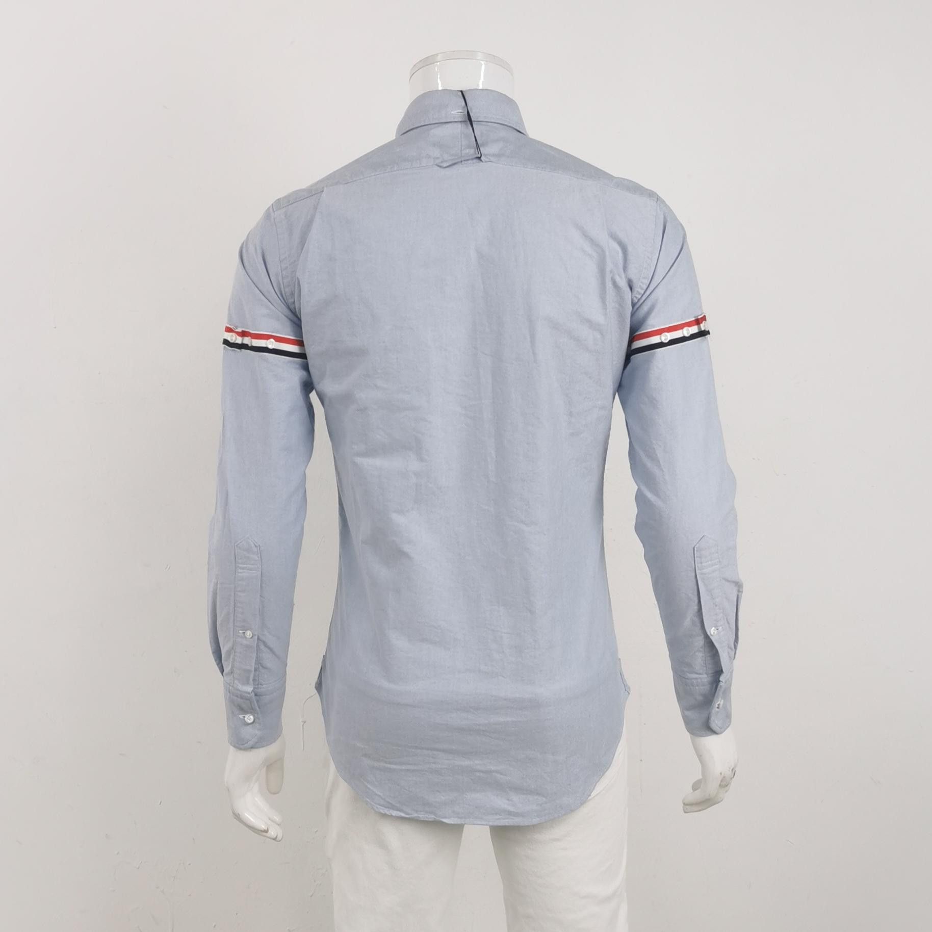 Thom Browne Thom Browne Armband Oxford Shirt Size 2 Size US M / EU 48-50 / 2 - 2 Thumbnail