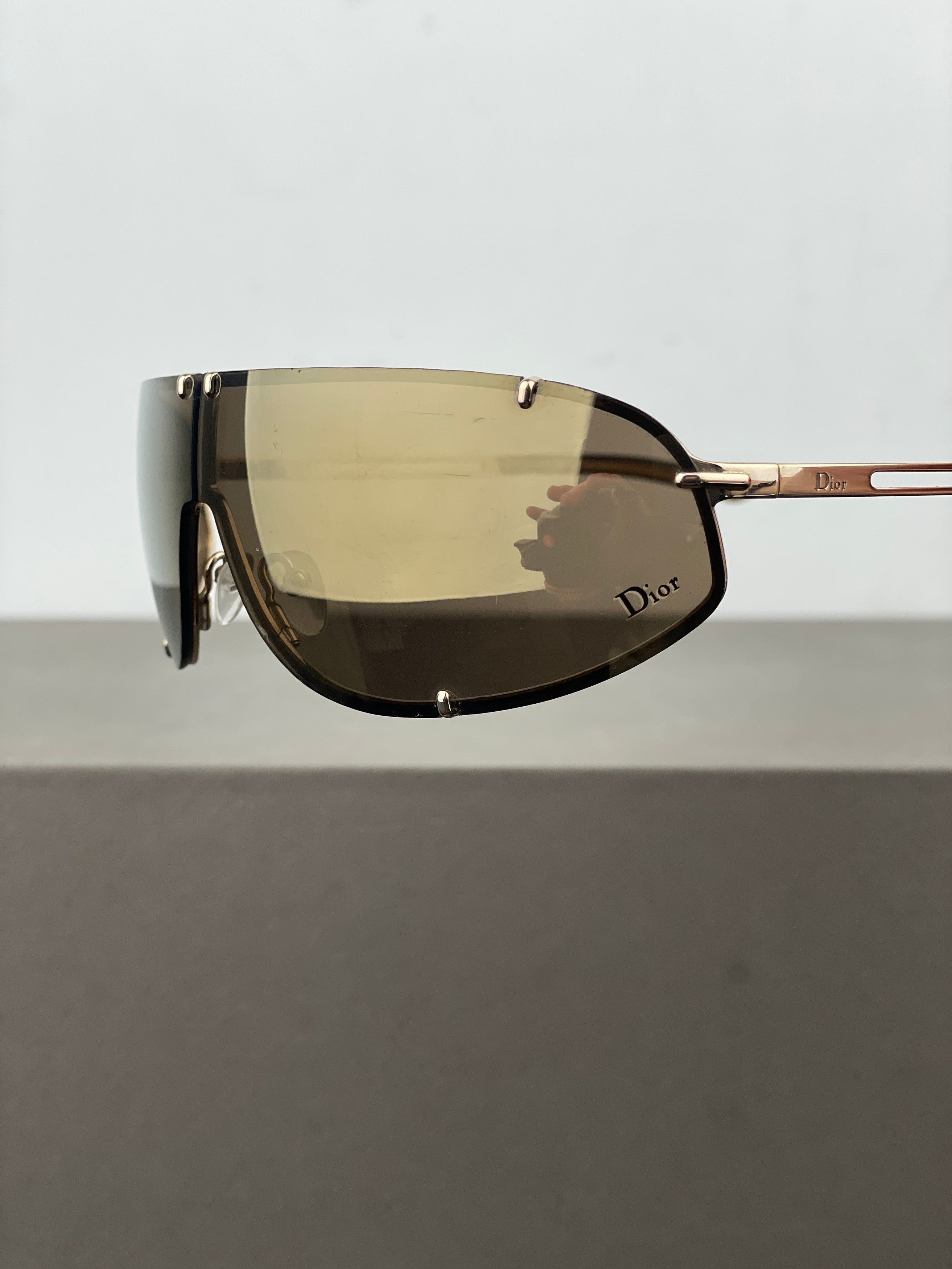 Dior by Galliano AW00 ‘Cossack’ Wrap Mask Shield Sunglasses Size ONE SIZE - 12 Thumbnail