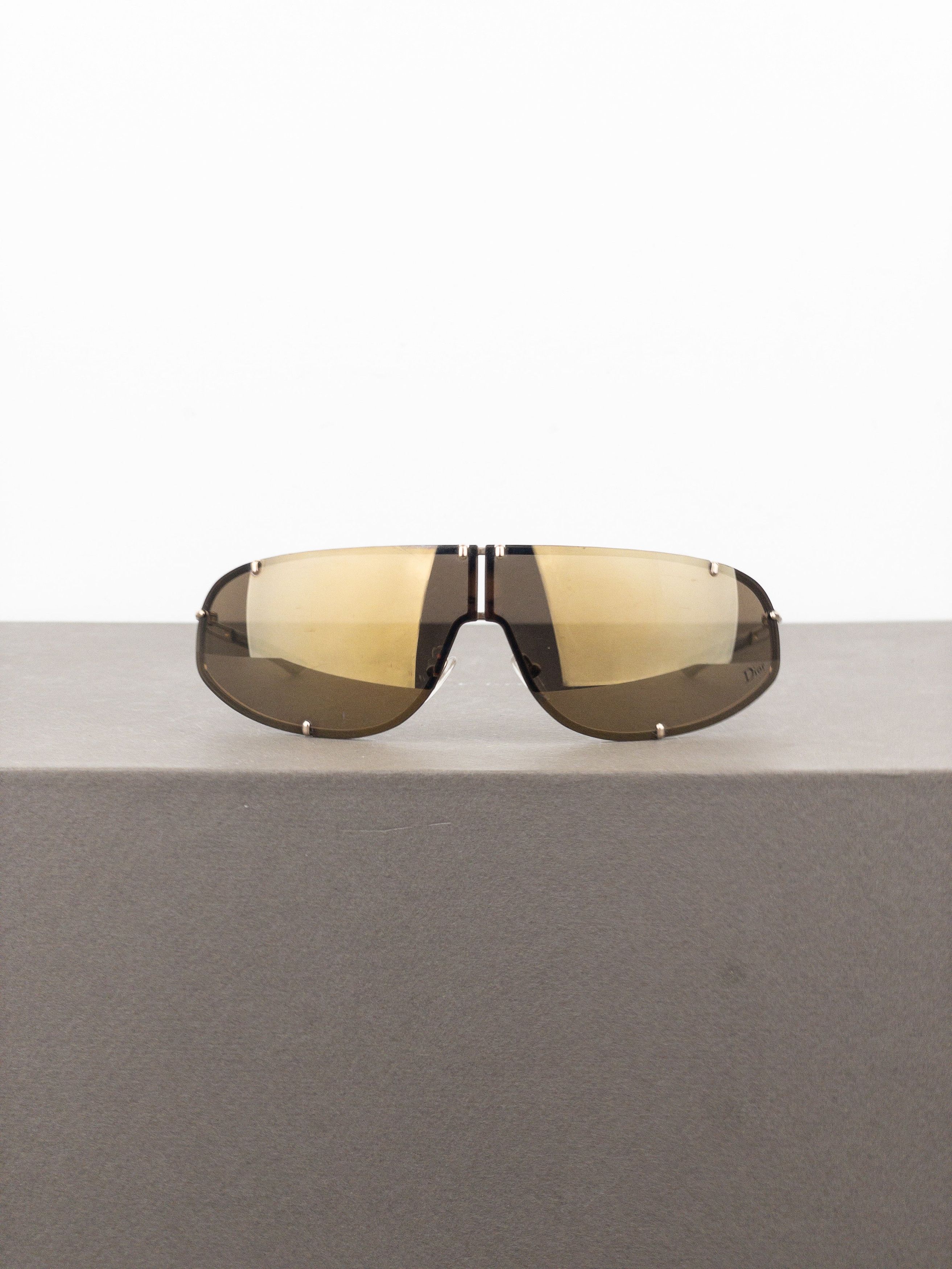 Dior by Galliano AW00 ‘Cossack’ Wrap Mask Shield Sunglasses Size ONE SIZE - 2 Thumbnail