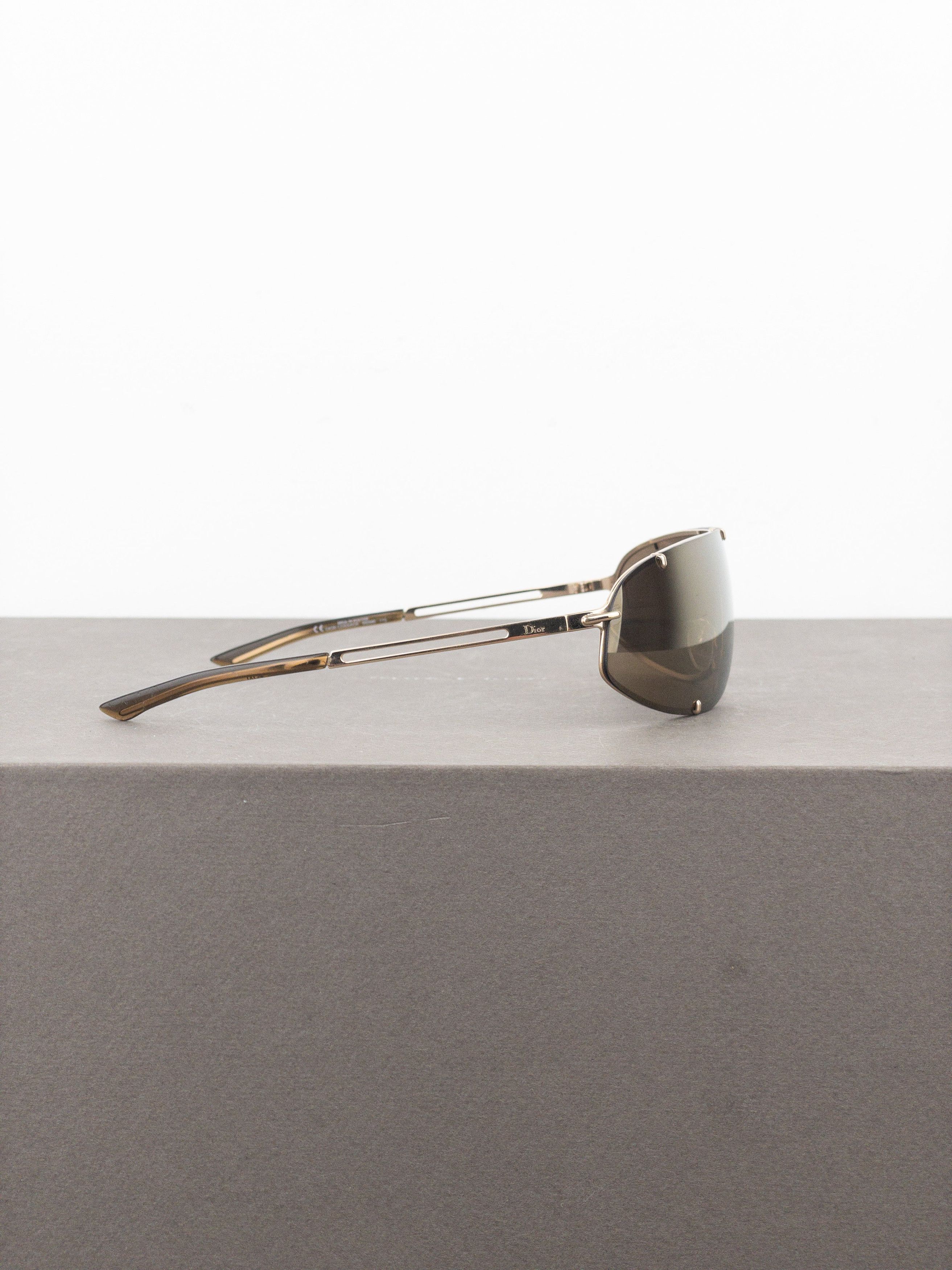 Dior by Galliano AW00 ‘Cossack’ Wrap Mask Shield Sunglasses Size ONE SIZE - 4 Thumbnail