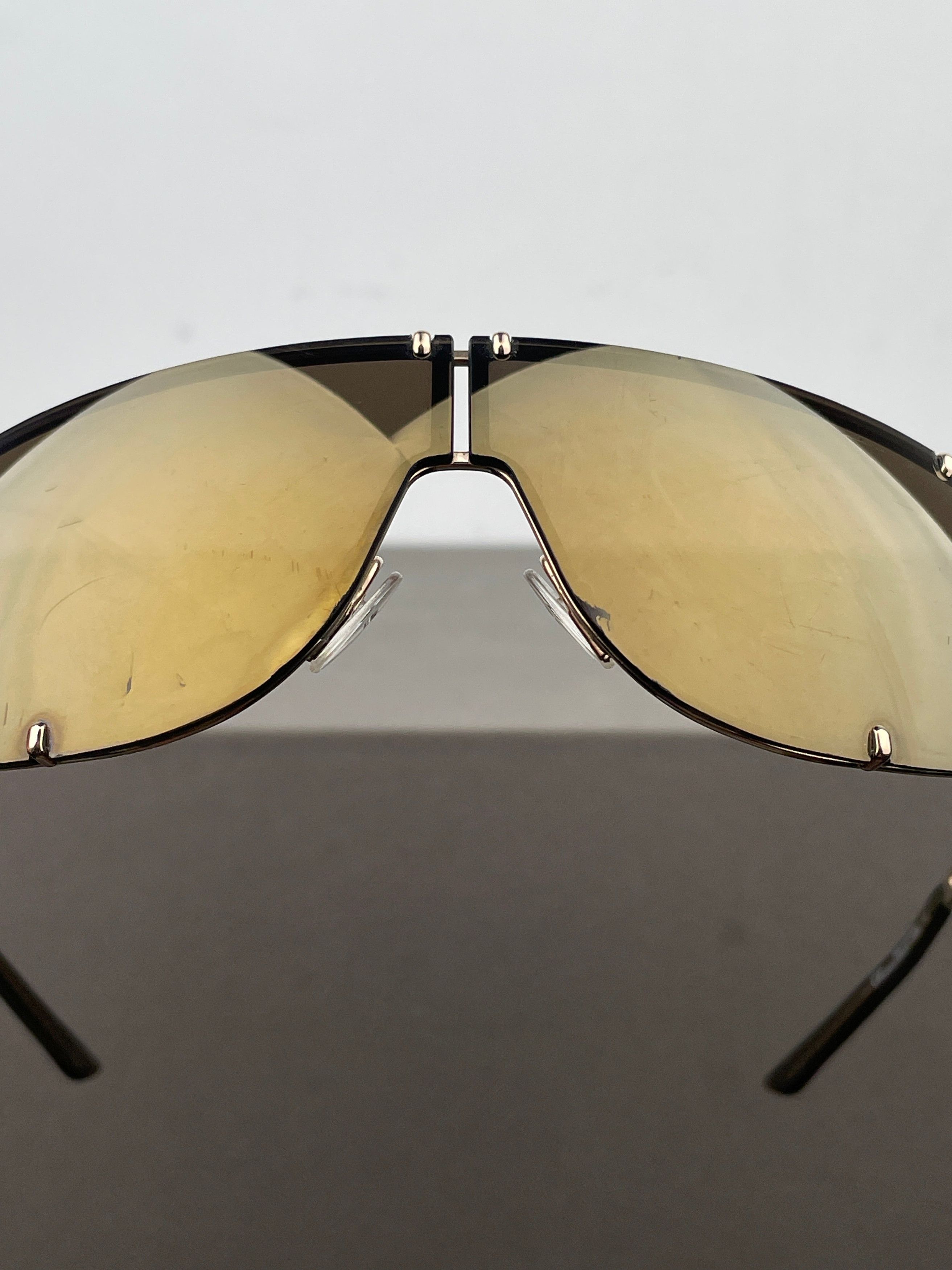 Dior by Galliano AW00 ‘Cossack’ Wrap Mask Shield Sunglasses Size ONE SIZE - 13 Thumbnail