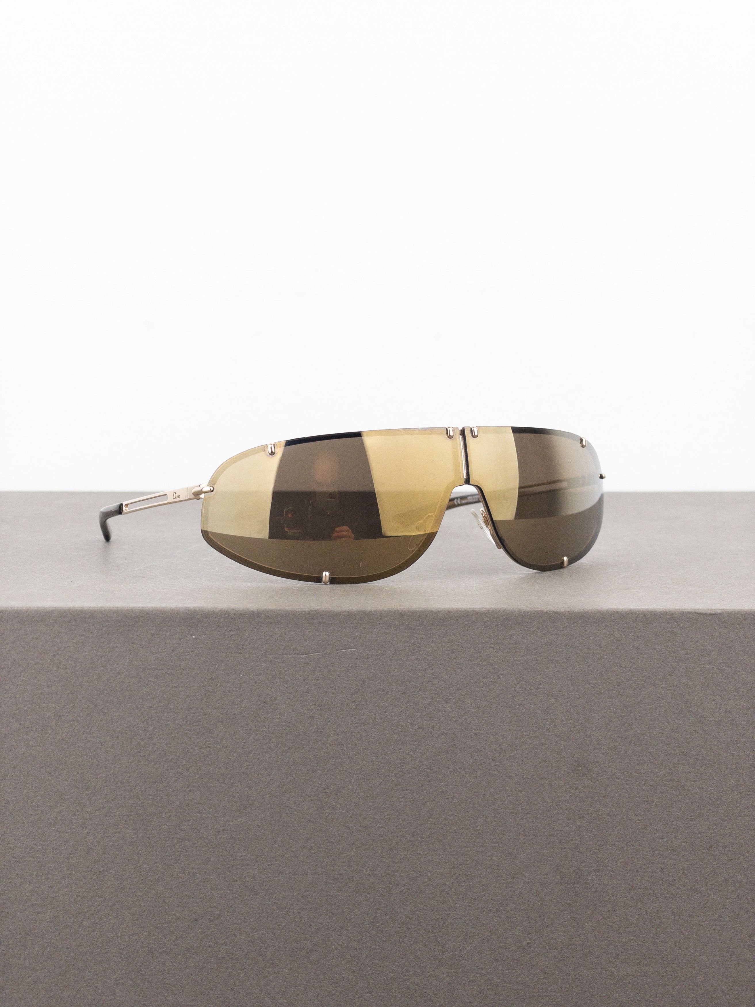 Dior by Galliano AW00 ‘Cossack’ Wrap Mask Shield Sunglasses Size ONE SIZE - 3 Thumbnail