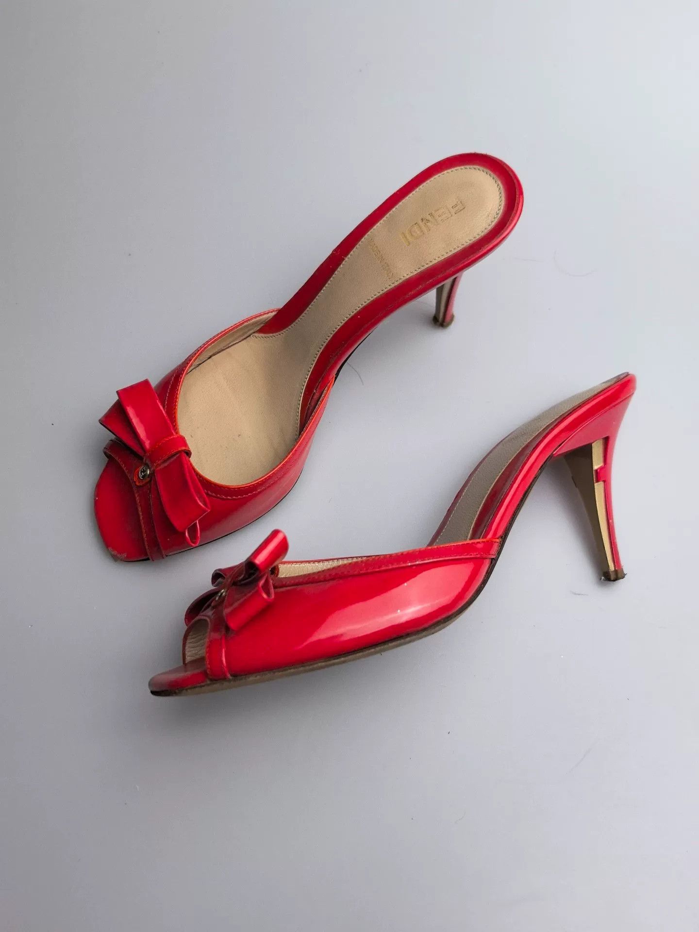 Fendi Fendi Red Sandals us_5 Women Size US 5 / IT 35 - 2 Thumbnail