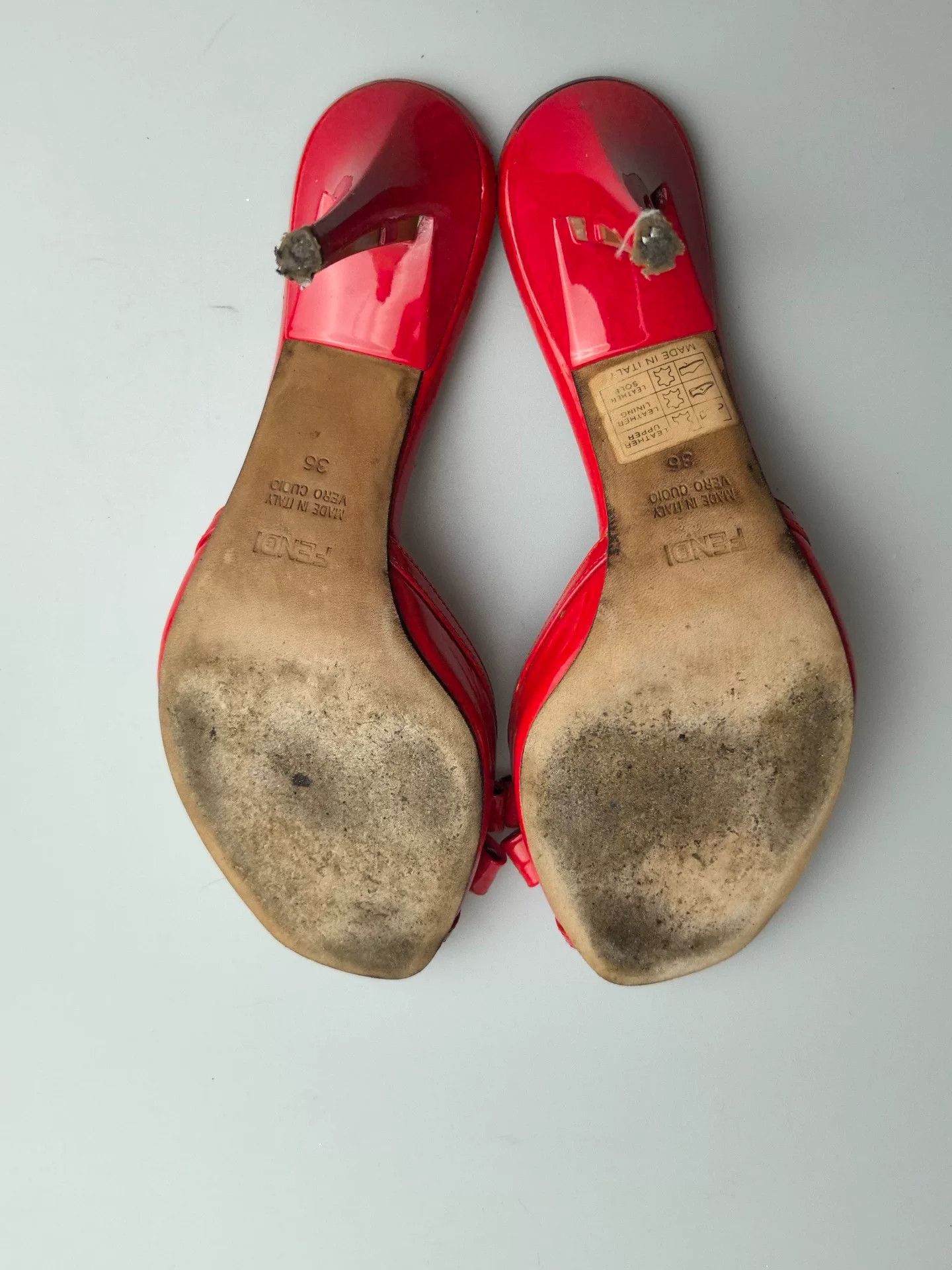 Fendi Fendi Red Sandals us_5 Women Size US 5 / IT 35 - 4 Thumbnail