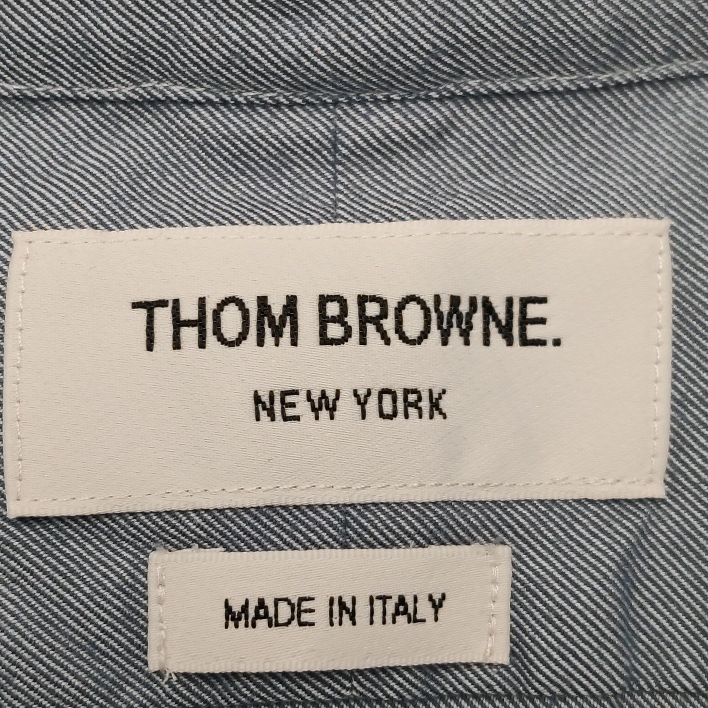 Thom Browne Thom Browne 4-Bar Stripe Flannel Shirt Size 3 Size US L / EU 52-54 / 3 - 6 Thumbnail