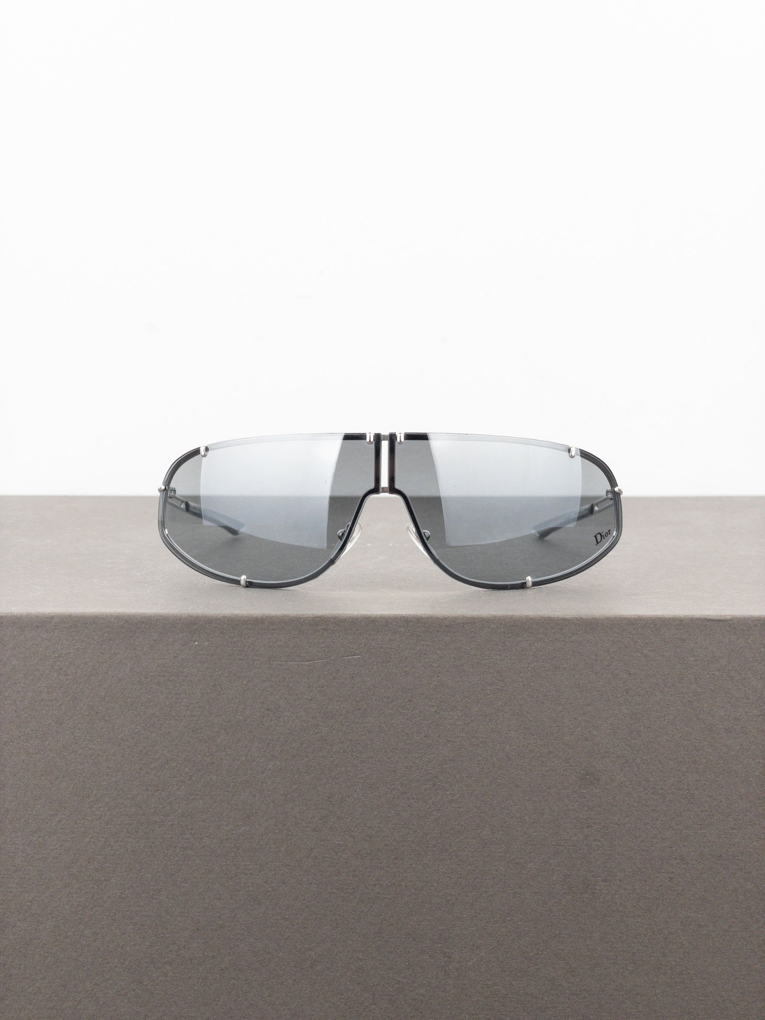 Dior by Galliano AW00 ‘Cossack’ Wrap Mask Shield Sunglasses Size ONE SIZE - 2 Thumbnail