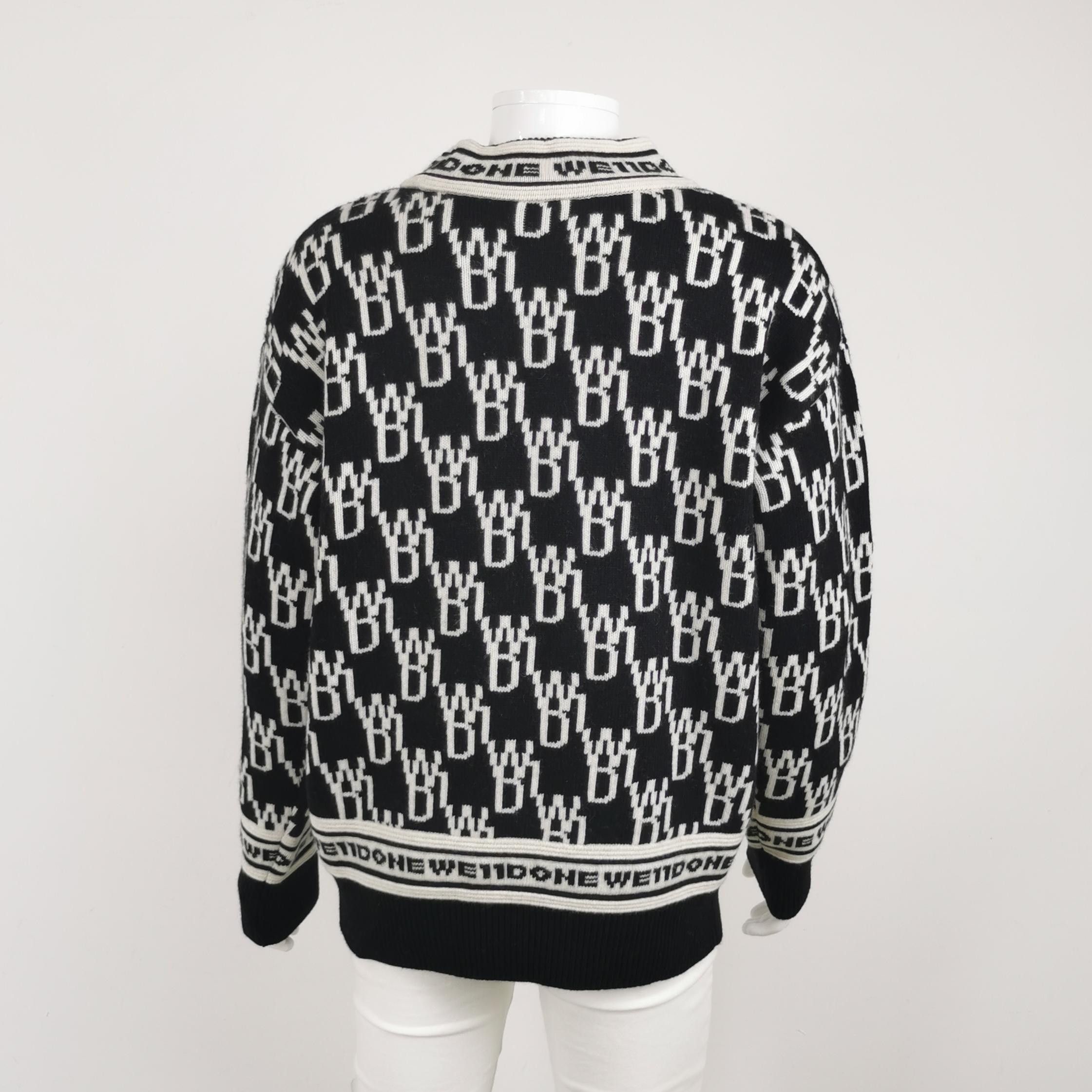 WE11DONE We11done All-over Logo Knit Sweater Size S Size US S / EU 44-46 / 1 - 3 Thumbnail