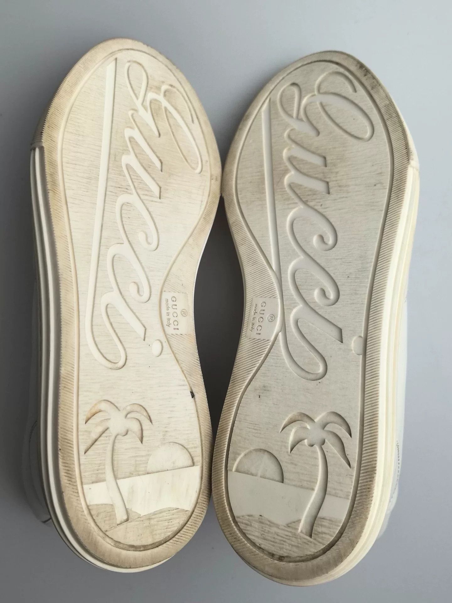Gucci Gucci White Hitop Sneakers us_5 Women Size US 5 / IT 35 - 4 Thumbnail