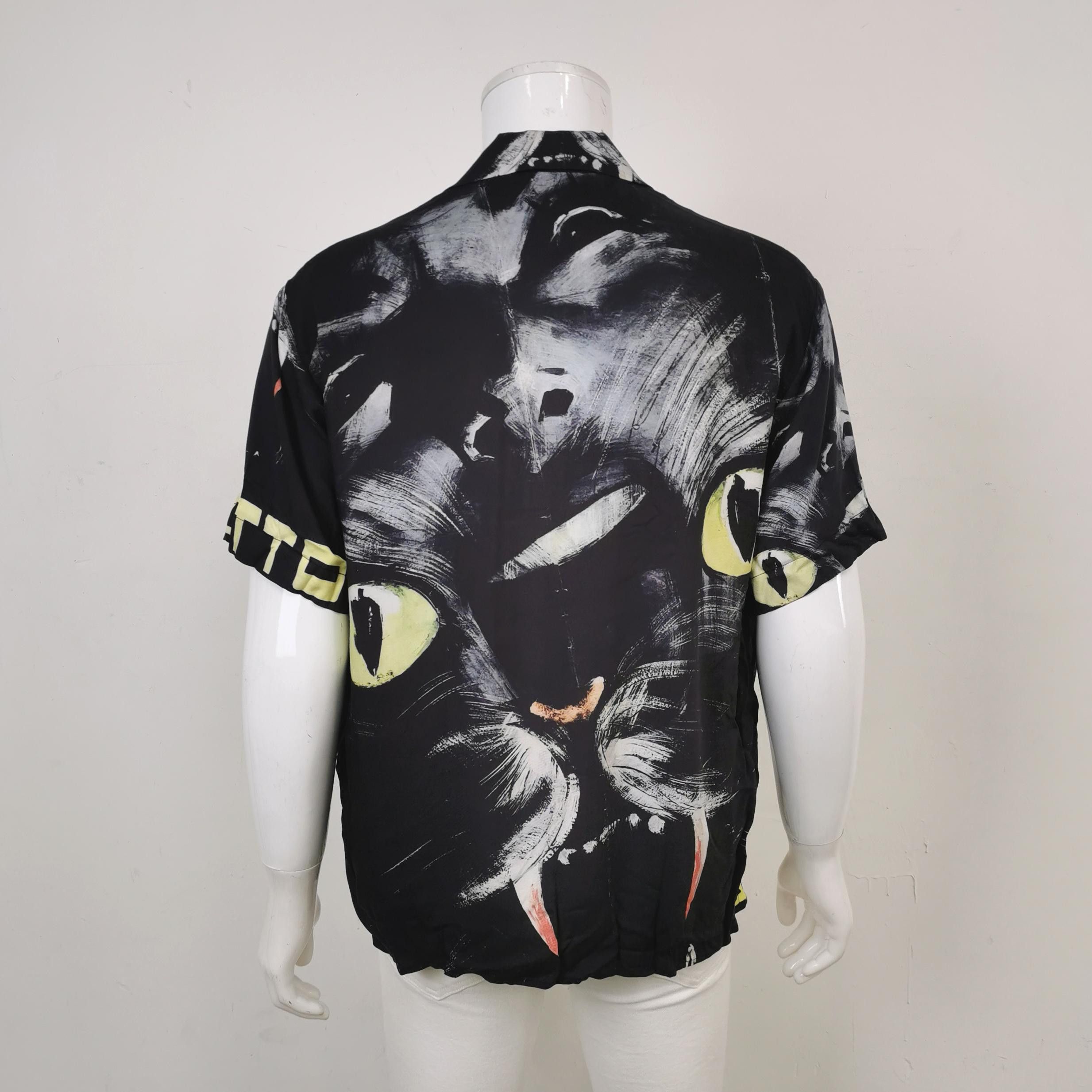 MSGM MSGM x Dario Argento Black Cat Shirt Size M Size US M / EU 48-50 / 2 - 2 Thumbnail