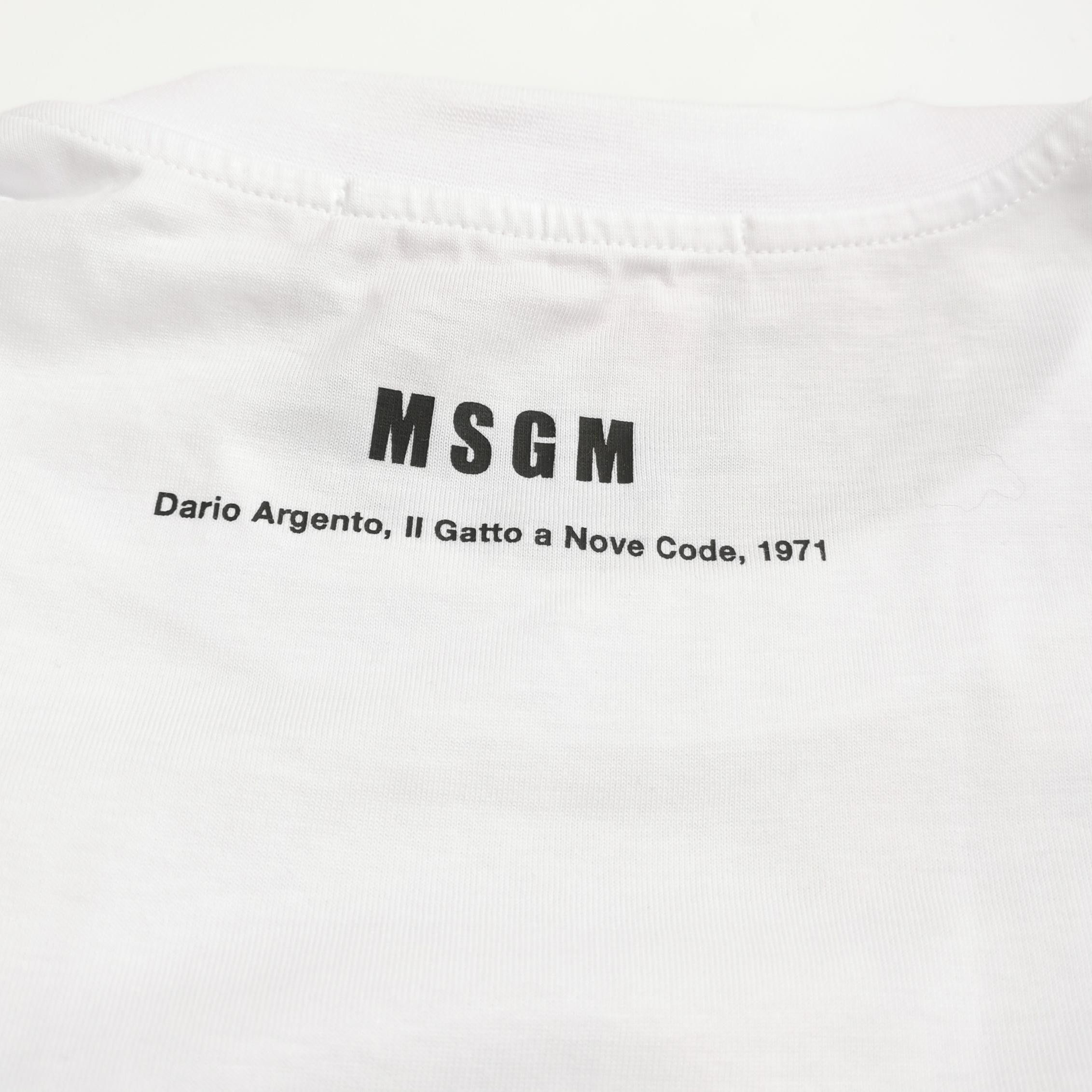 MSGM MSGM x Dario Argento Cat Print T-Shirt XL Size US XL / EU 56 / 4 - 3 Thumbnail