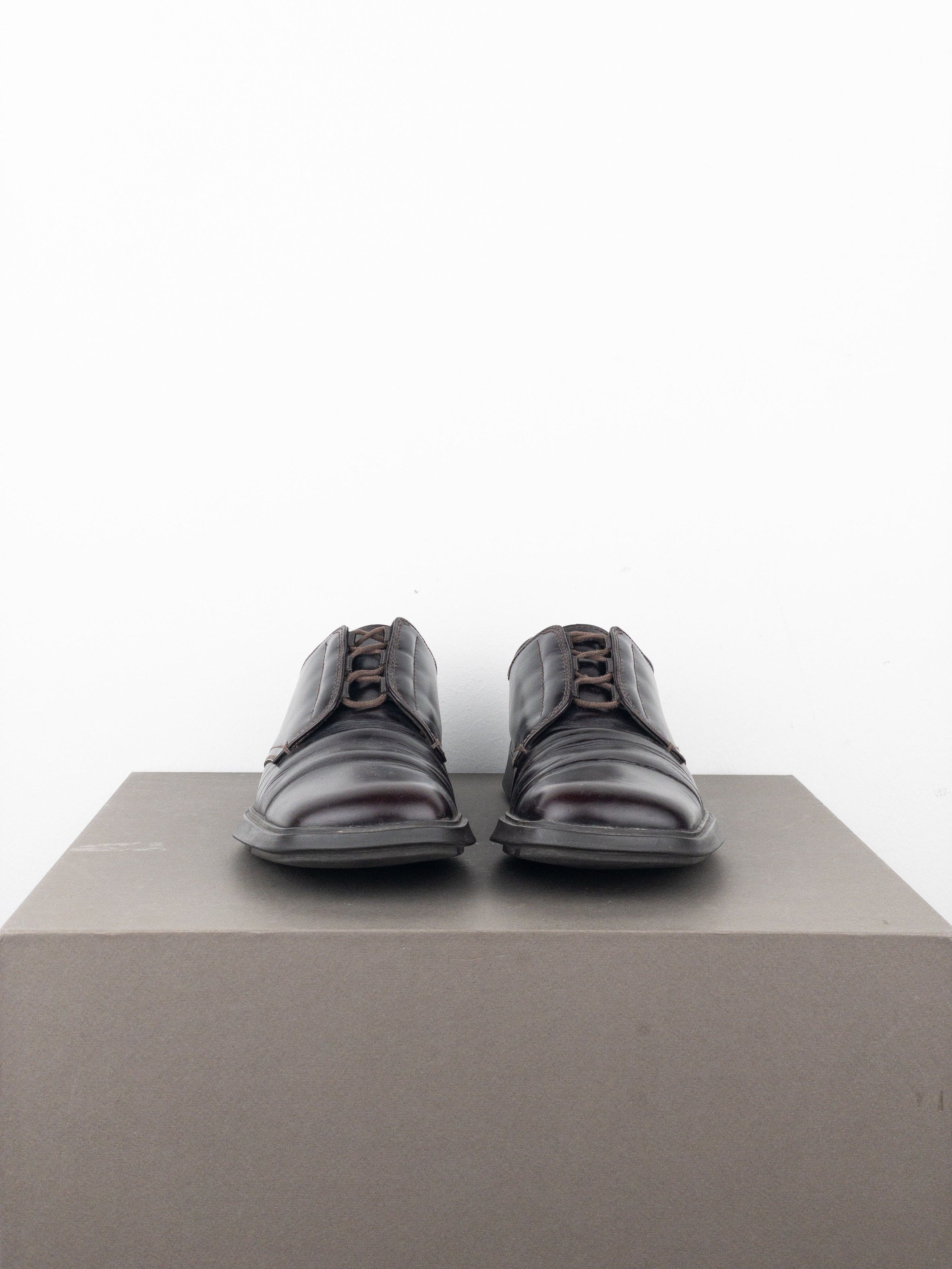 Prada AW99 Square Toe Creeper Derby Shoes Size US 7 / EU 40 - 5 Thumbnail